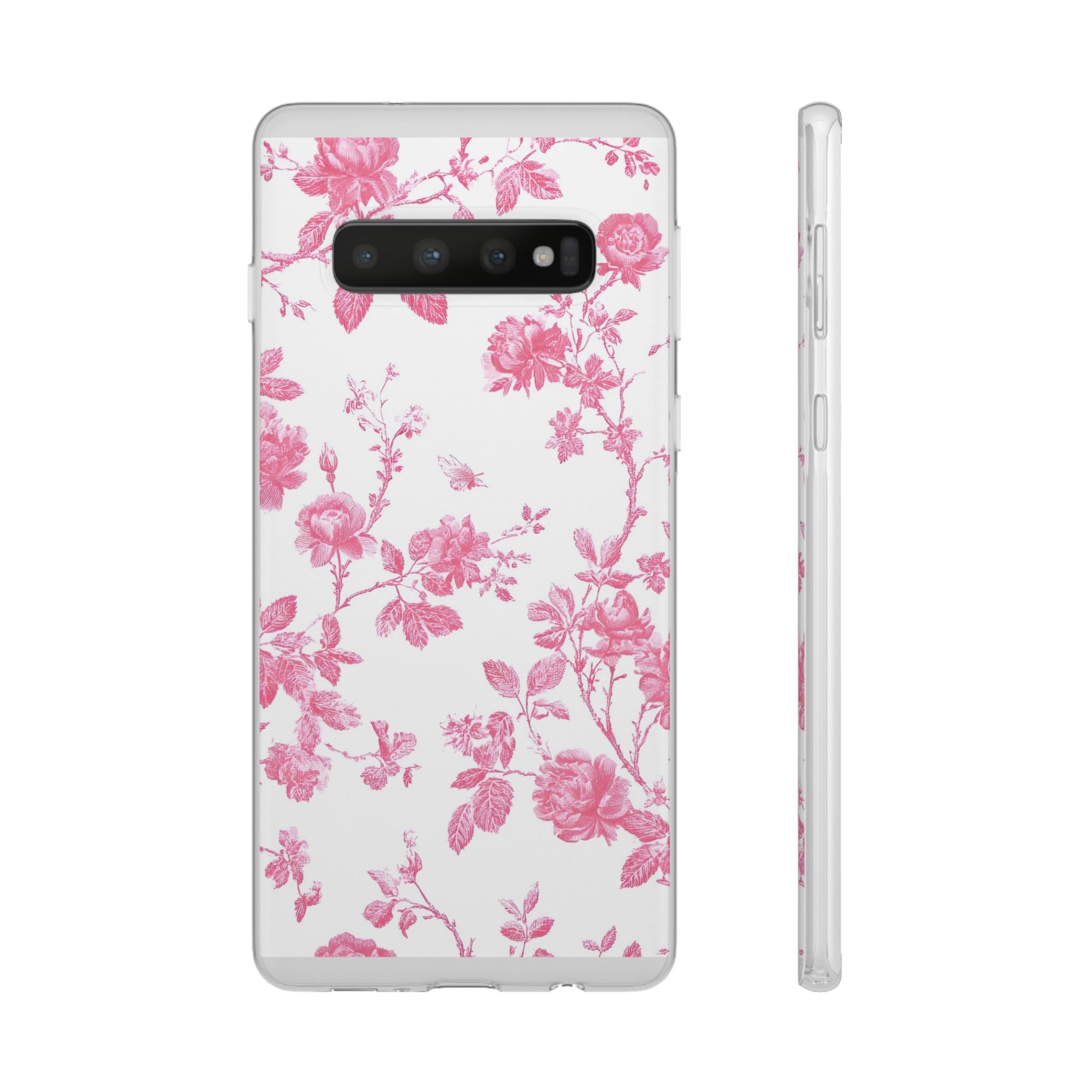 Pink and White Floral iPhone Case