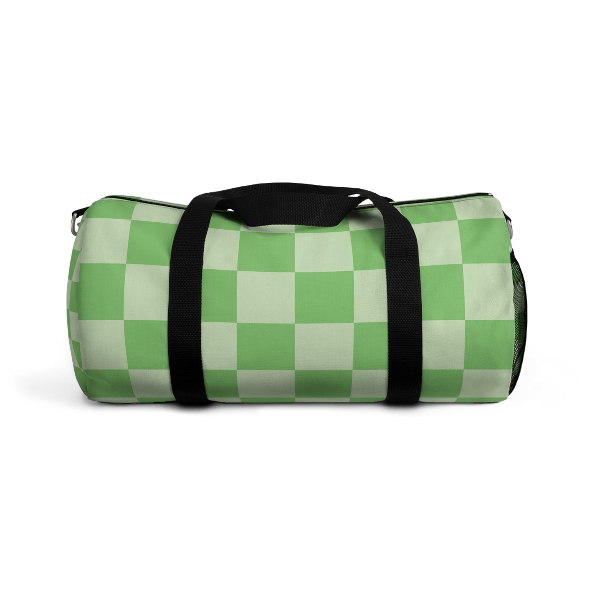 Checkerboard Green Duffel Bag, Artsulli - Art is Long, Life is Short, Bags, Size, Small, , , , , 22752672577499279294
