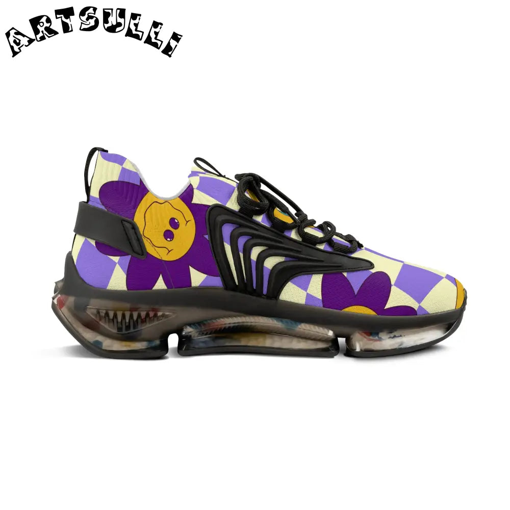 JAKKOUTTHEBXX Trippy Flower Power Motifs Men’s Mesh Sneakers
