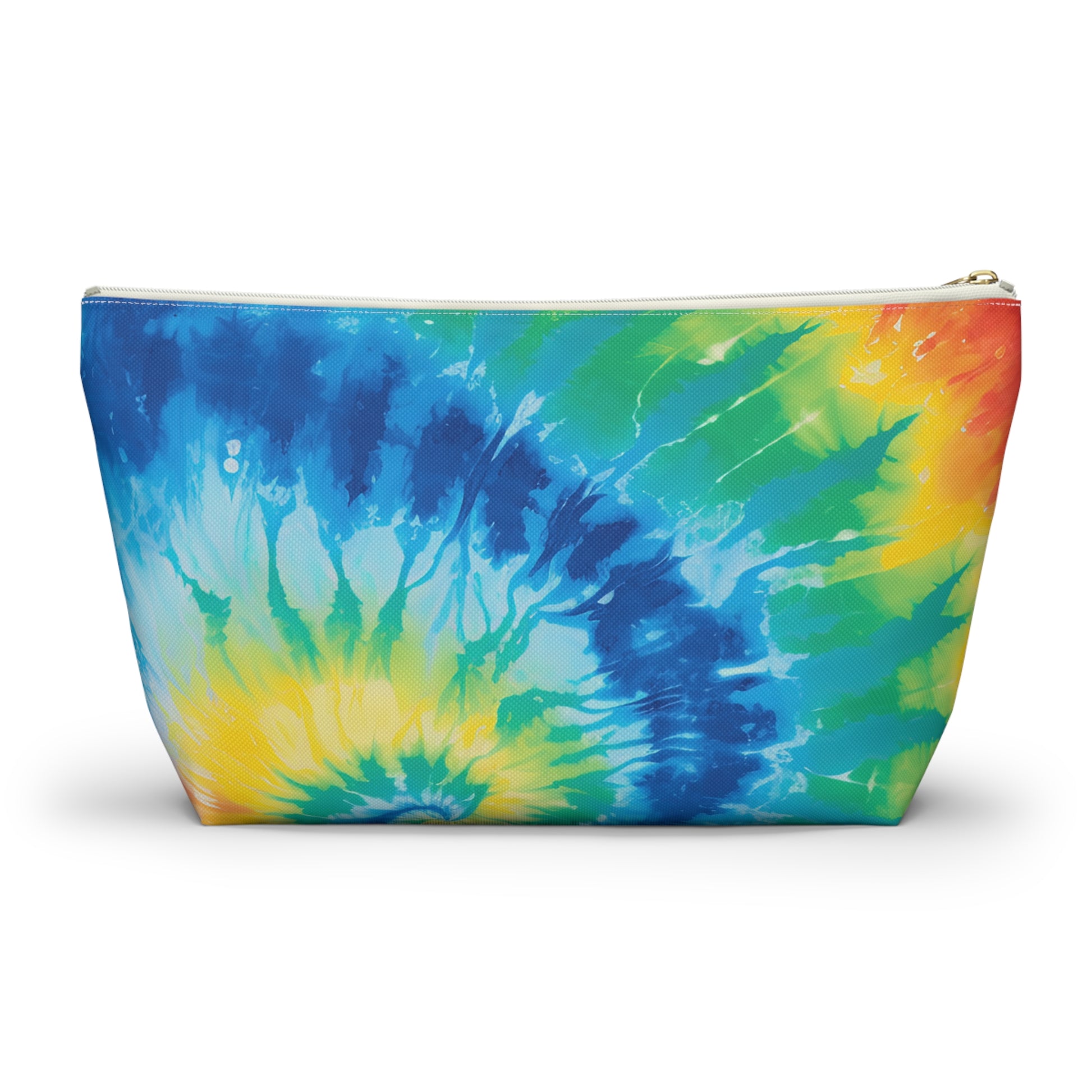 Tie Dye Accessory Pouch w T-bottom, Artsulli - Art is Long, Life is Short, Bags, , , , , , , 