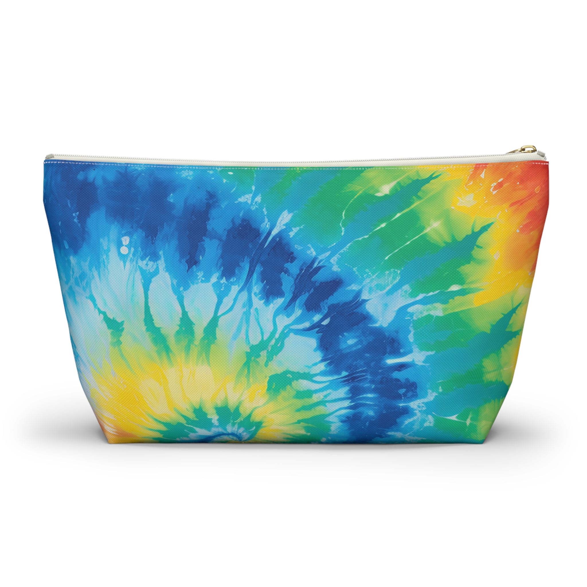 Tie Dye Accessory Pouch w T-bottom, Artsulli - Art is Long, Life is Short, Bags, , , , , , , 