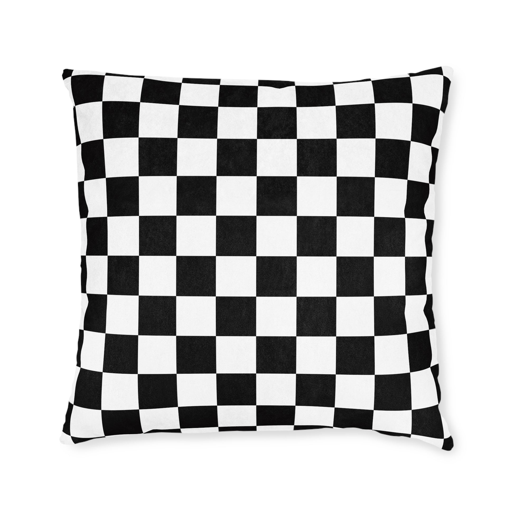Checkerboard Black and White Square Pillow, Artsulli - Art is Long, Life is Short, Home Decor, , , , , , , 