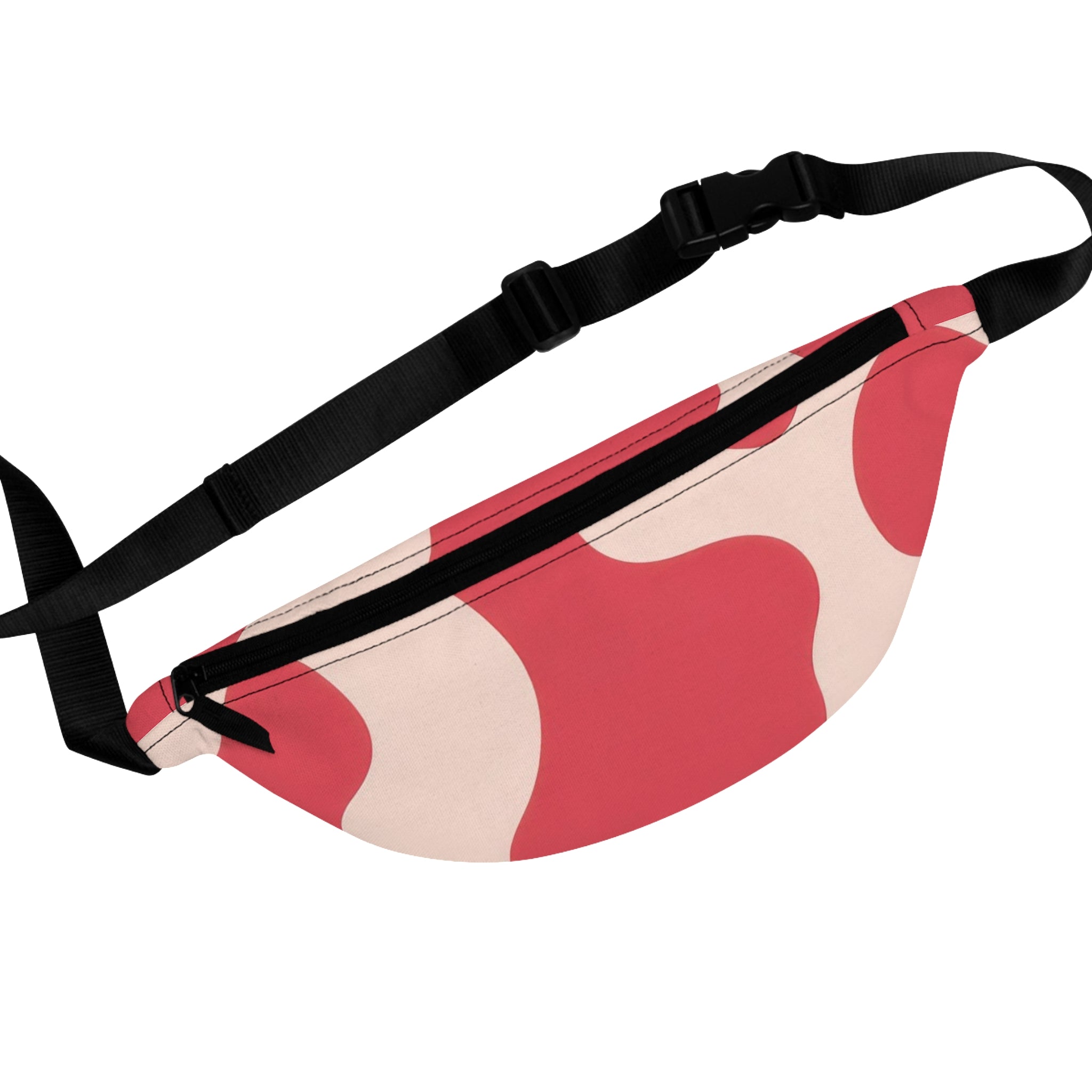 Red Jungle Cow Fanny Pack, Artsulli - Art is Long, Life is Short, Bags, Size, One size, , , , , 20401092778274713329