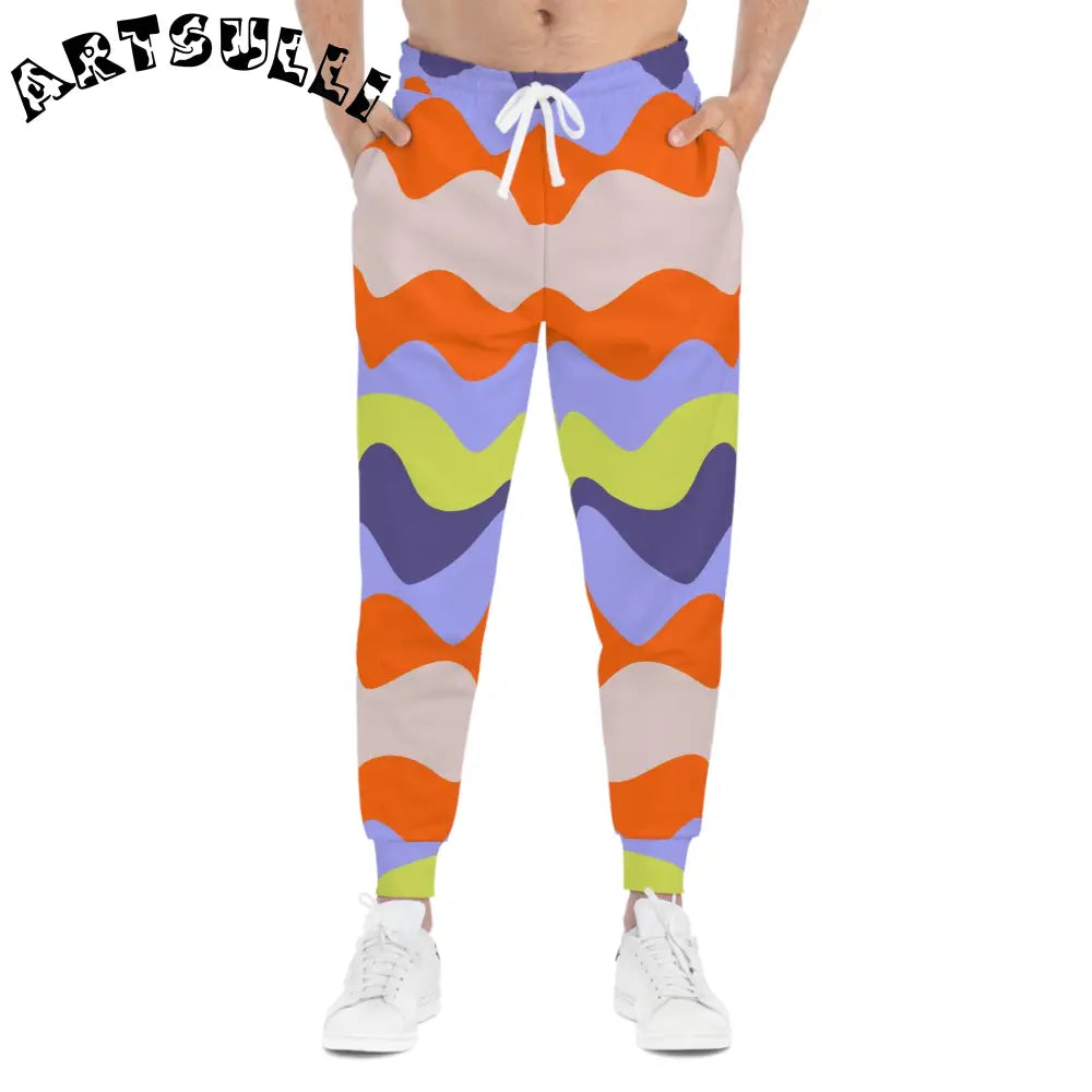 JAKKOUTTHEBXX Waves Multi-Color Athletic Joggers (AOP) JAKKOUTTHEBXX