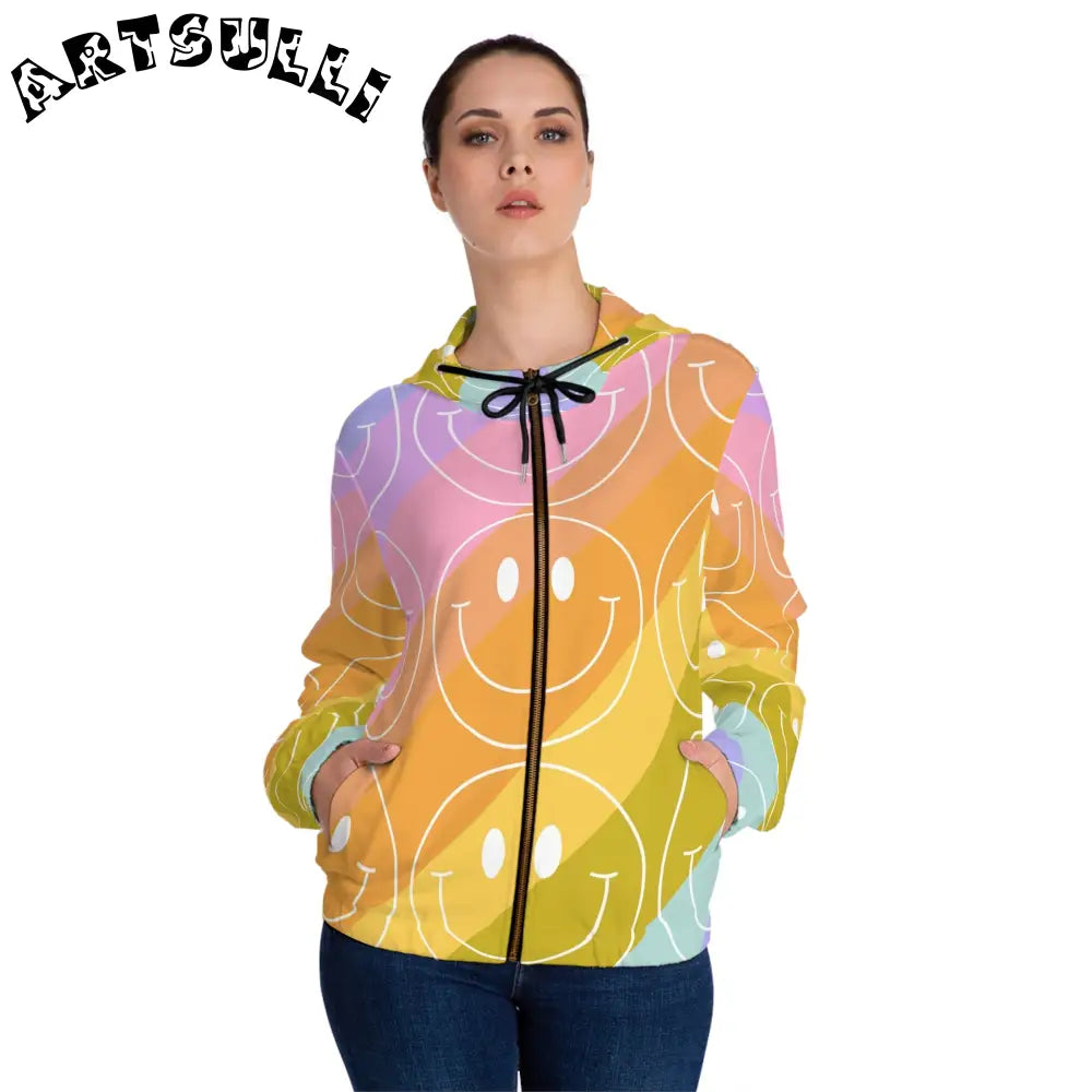 JAKKOUTTHEBXX Smiley Face x Rainbow Stripes Multi-Color Women’s
