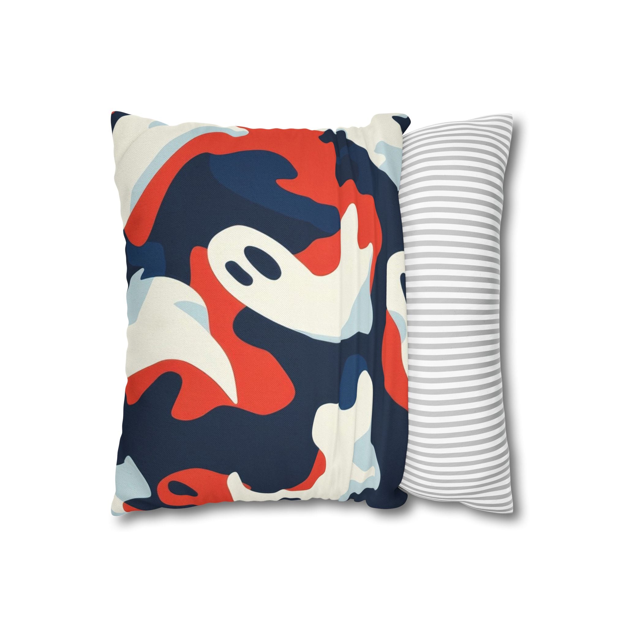 Camo Ghosts Spun Polyester Square Pillowcase, Artsulli - Art is Long, Life is Short, Home Decor, , , , , , , 