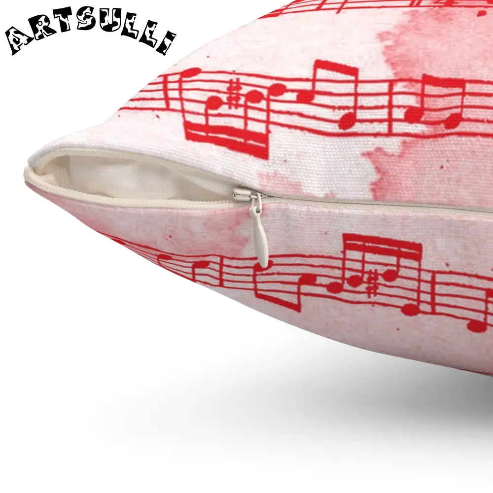 JAKKOUTTHEBXX Pink Music Notes Double Sided Room Accent Pillow 2025