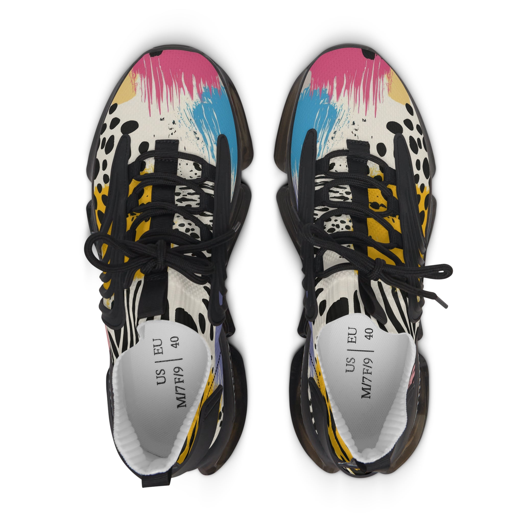 Rae Zebra Rhapsody II Women's Mesh Sneakers, Artsulli - Art is Long, Life is Short, Shoes, , , , , , , 