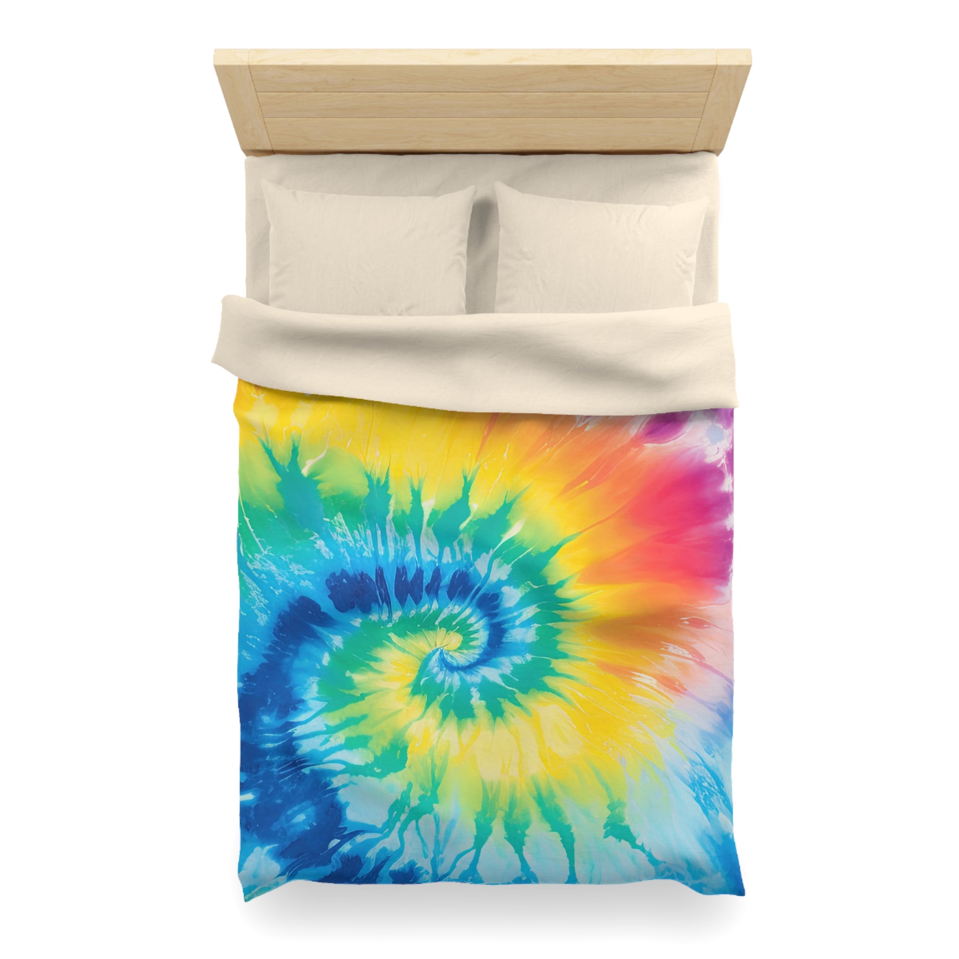 Tie Dye Microfiber Duvet Cover, Artsulli - Art is Long, Life is Short, Home Decor, , , , , , , 