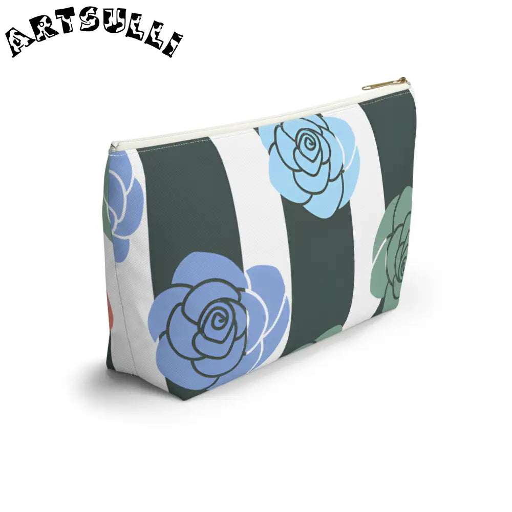 JAKKOUTTHEBXX Stripes x Roses Black and White Accessory Pouch w