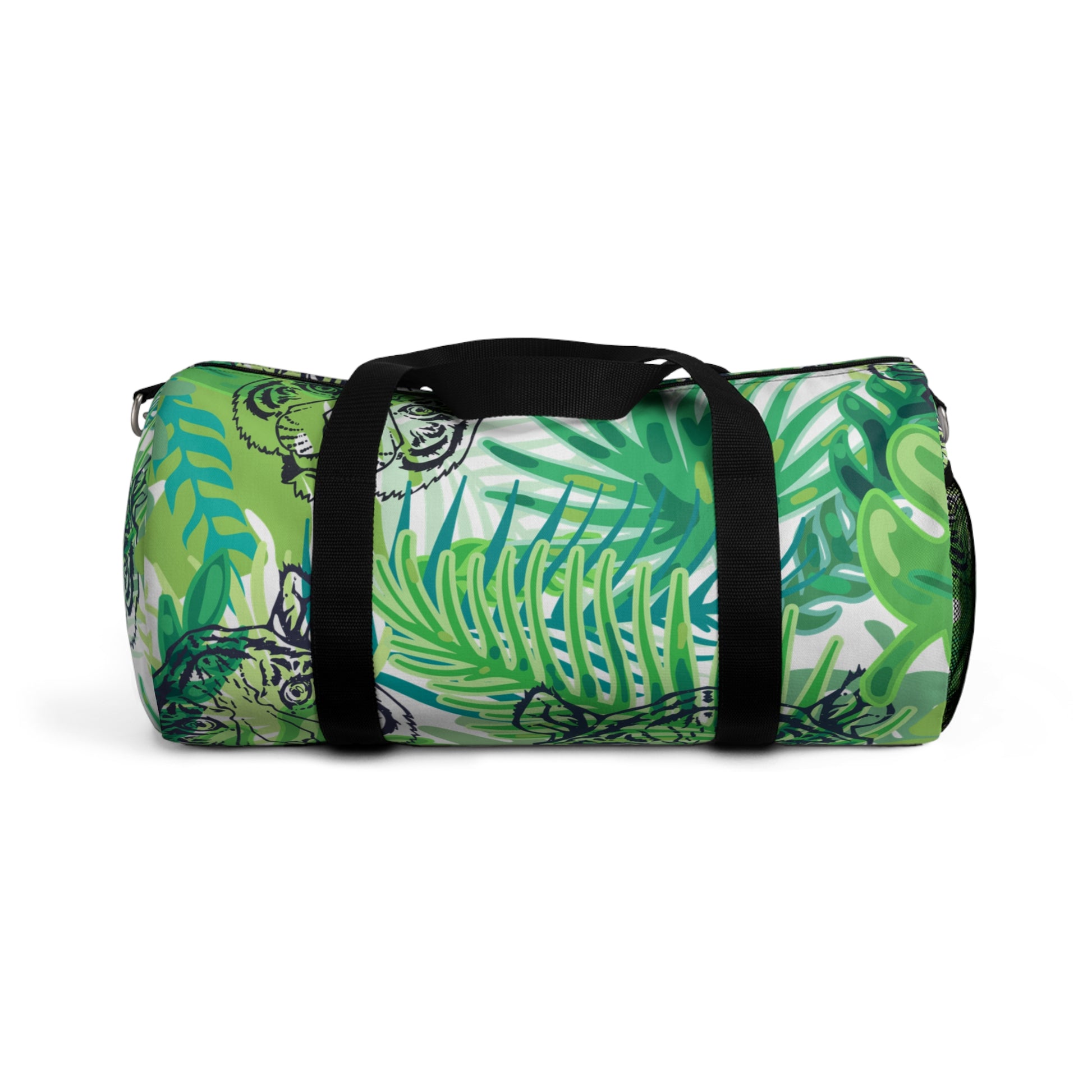 Tropical Jungle Tigers Green Duffel Bag, Artsulli - Art is Long, Life is Short, Bags, Size, Small, , , , , 14783885599842