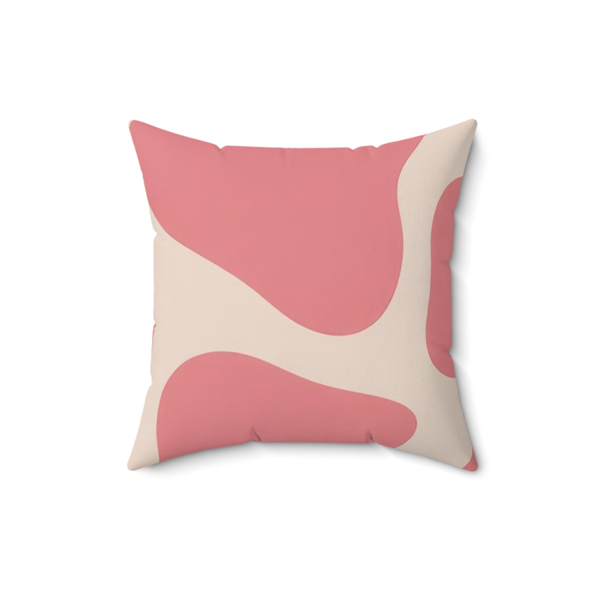 Pink and White Animal Print Spun Polyester Square Pillow, Artsulli - Art is Long, Life is Short, Home Decor, , , , , , , 