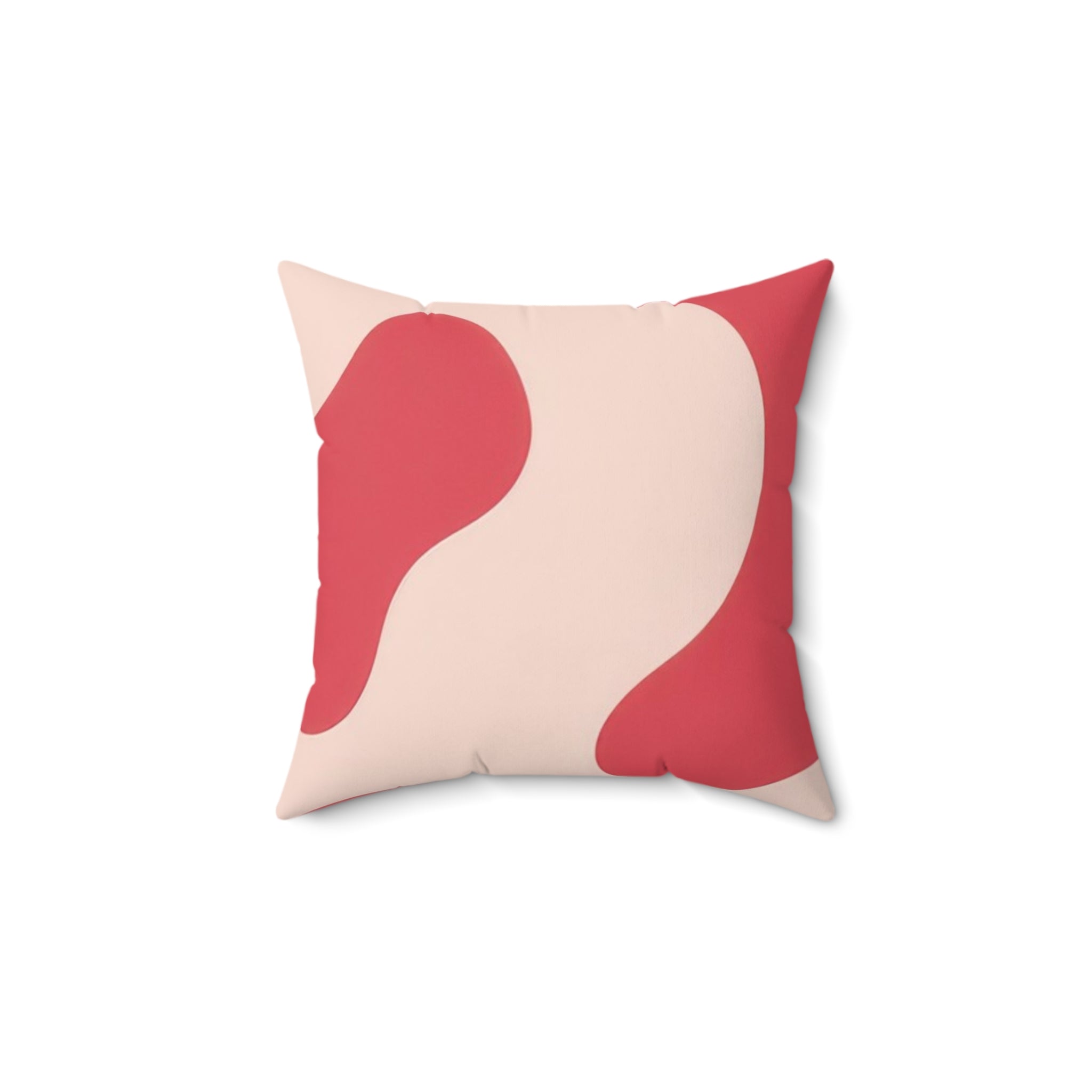 Red Jungle Cow Spun Polyester Square Pillow, Artsulli - Art is Long, Life is Short, Home Decor, Size, 14" × 14", , , , , 13029647347639324663