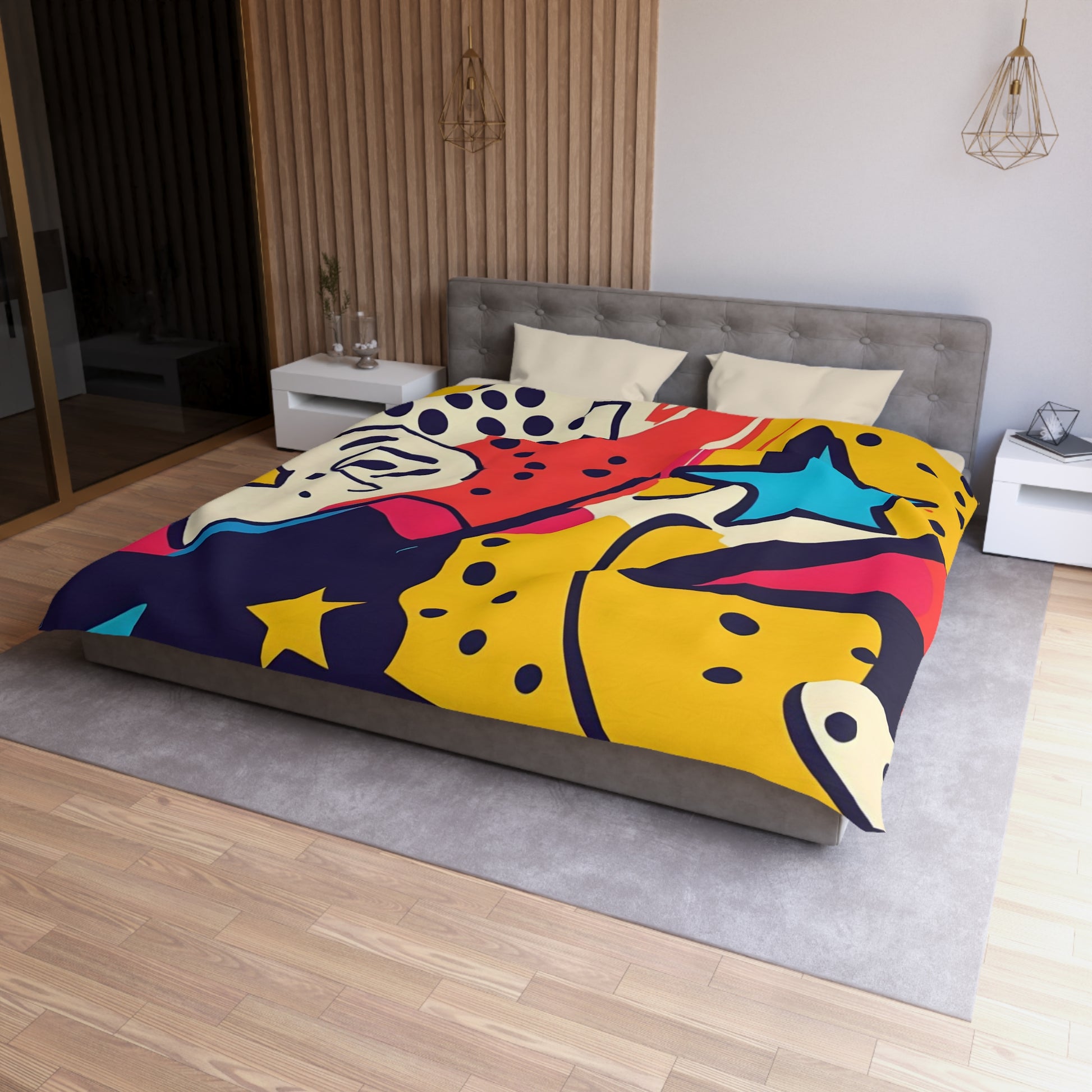 Comic x Pop Art Microfiber Duvet Cover, Artsulli - Art is Long, Life is Short, Home Decor, , , , , , , 