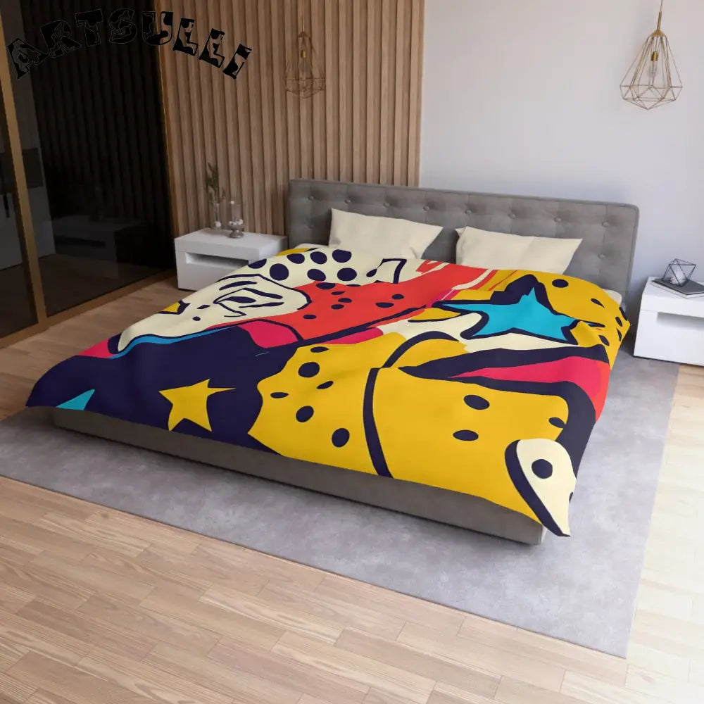 JAKKOUTTHEBXX Comic x Pop Art Microfiber Duvet Cover JAKKOUTTHEBXX