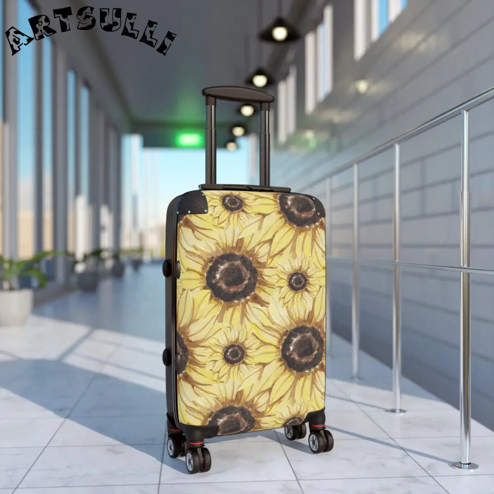 JAKKOUTTHEBXX Retro Anime Sunflower Suitcase JAKKOUTTHEBXX Artsulli