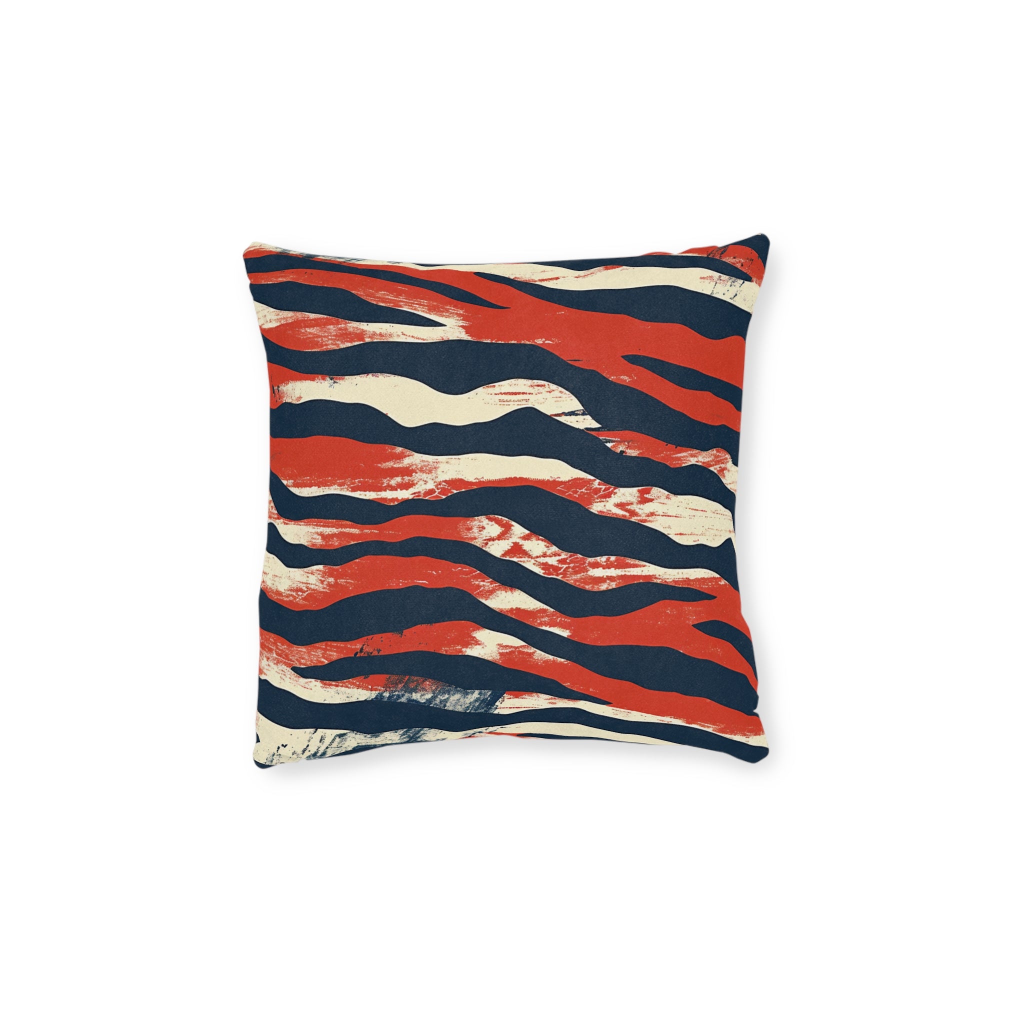 Capricious Tiger Wave Square Pillow, Artsulli - Art is Long, Life is Short, Home Decor, Size, 12" × 12", , , , , 20603993458976