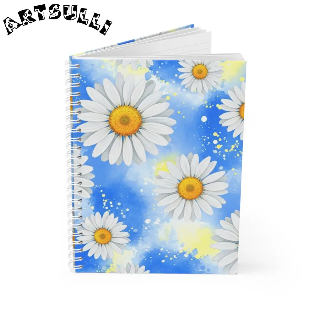 JAKKOUTTHEBXX Daisies Spiral Notebook JAKKOUTTHEBXX Artsulli - Art