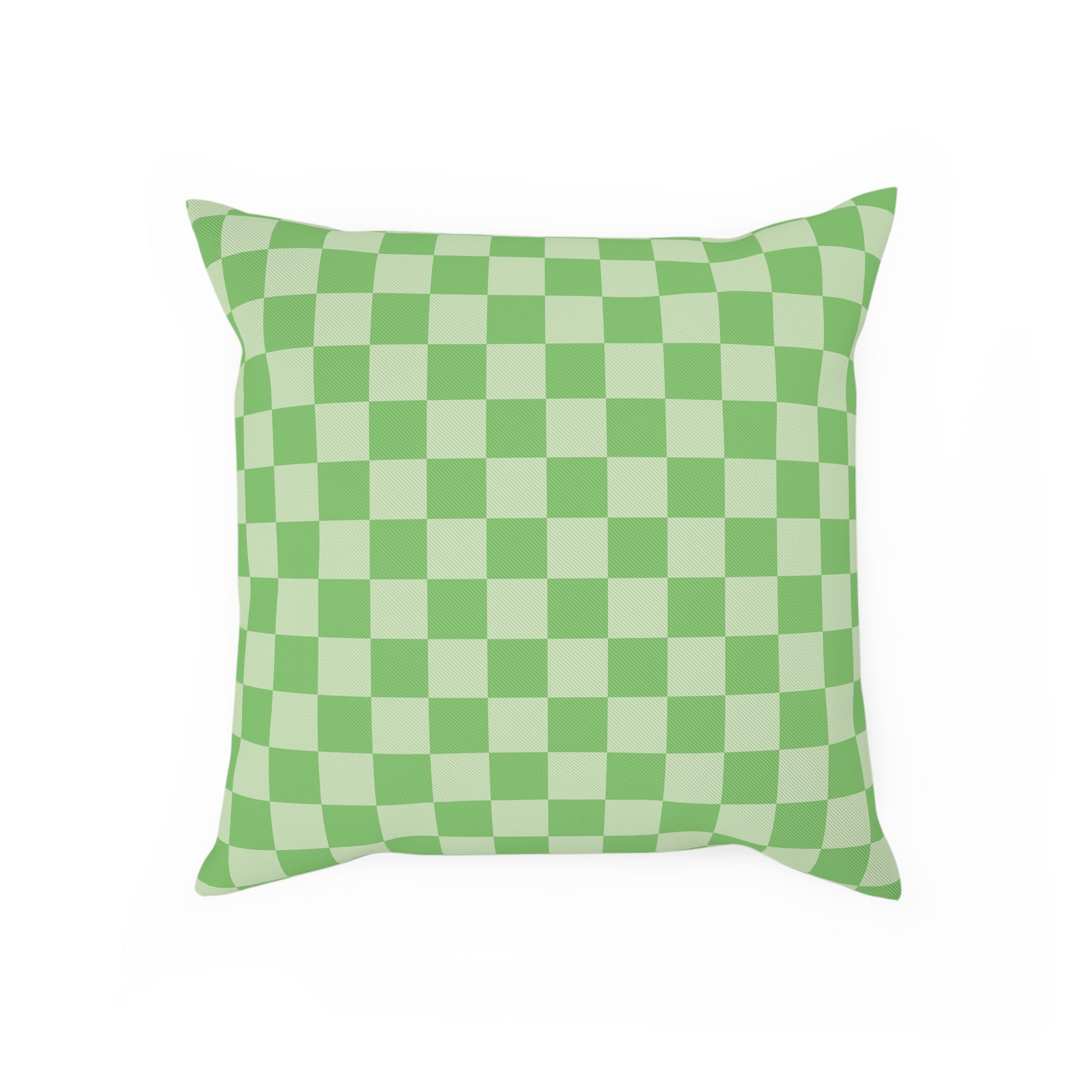 Checkerboard Green Cushion, Artsulli - Art is Long, Life is Short, Home Decor, Size, 15.7" × 15.7", , , , , 30848179595454578202