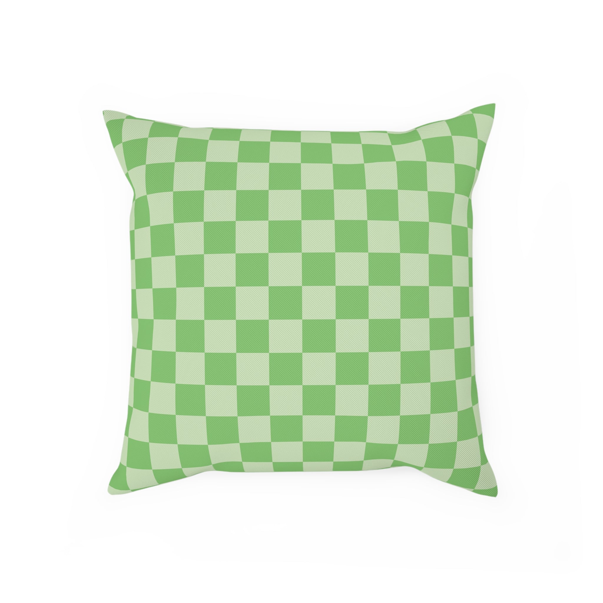 Checkerboard Green Cushion, Artsulli - Art is Long, Life is Short, Home Decor, Size, 15.7" × 15.7", , , , , 30848179595454578202
