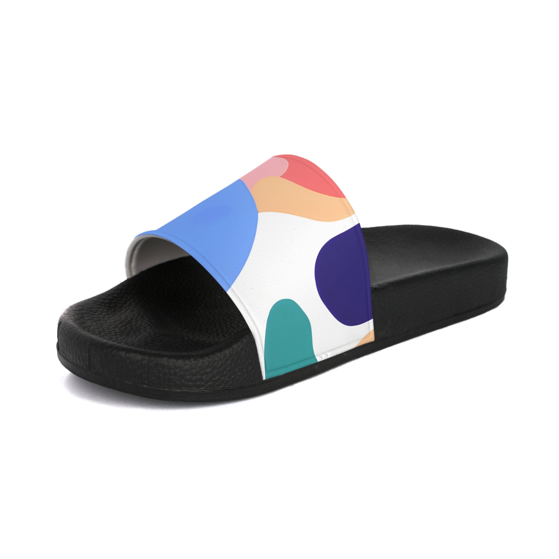 Lush Risograph Jungle Women's Slide Sandals, Artsulli - Art is Long, Life is Short, Shoes, , , , , , , 