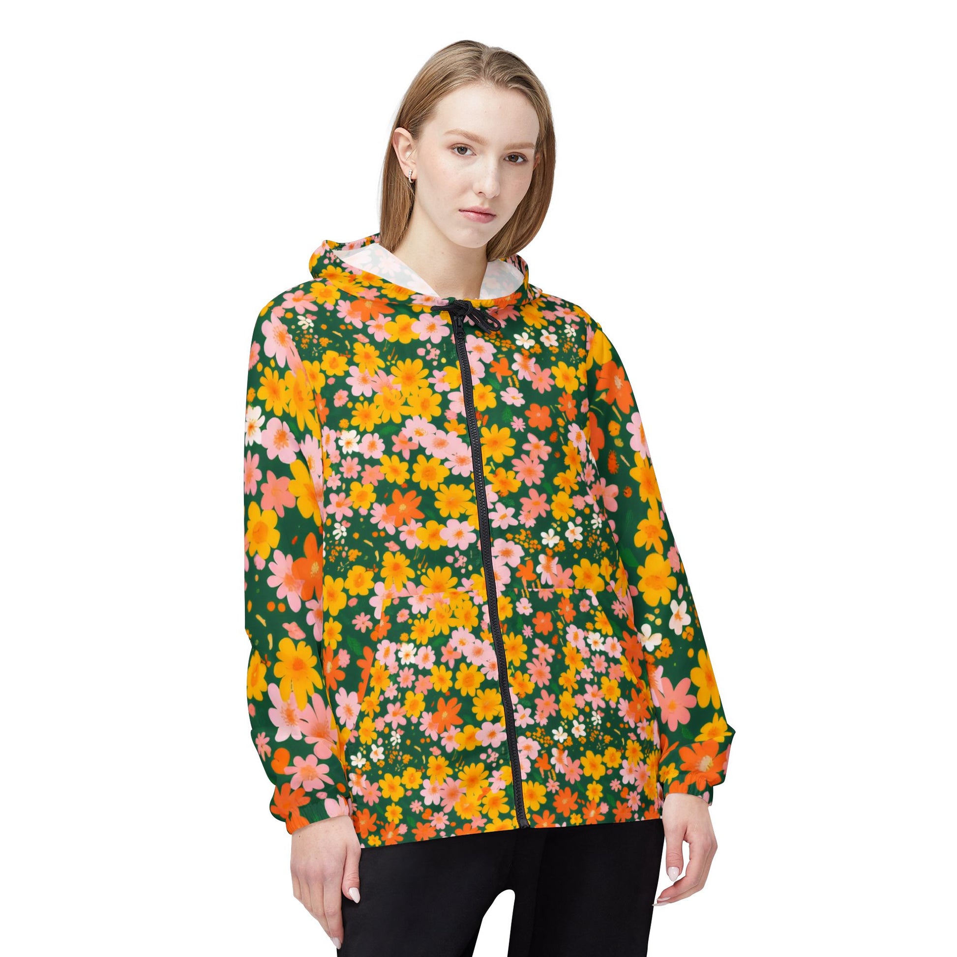Windbreaker Jacket (AOP), Artsulli - Art is Long, Life is Short, Outerwear, , , , , , , 