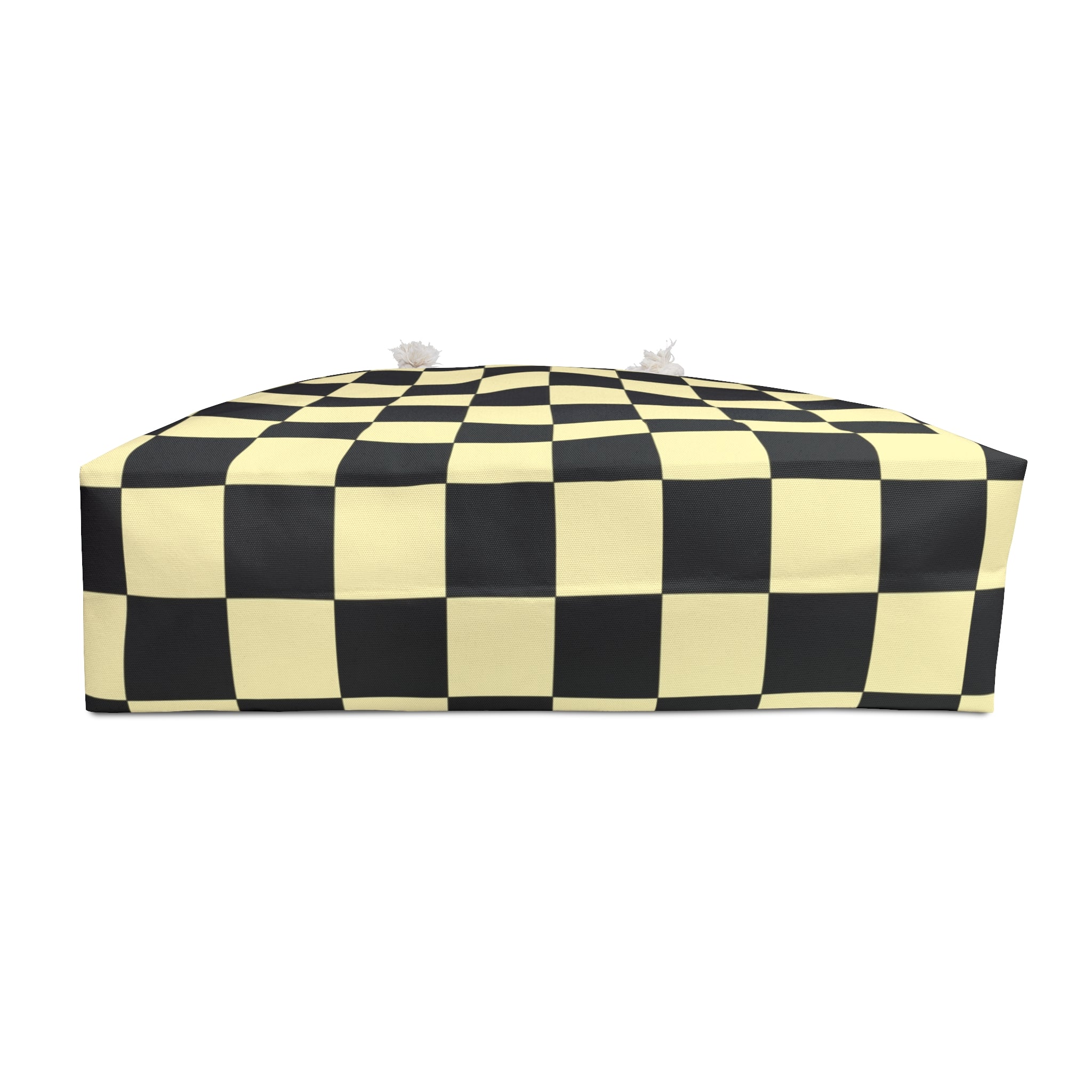 Checkerboard Black and Yellow Weekender Bag, Artsulli - Art is Long, Life is Short, Bags, , , , , , , 