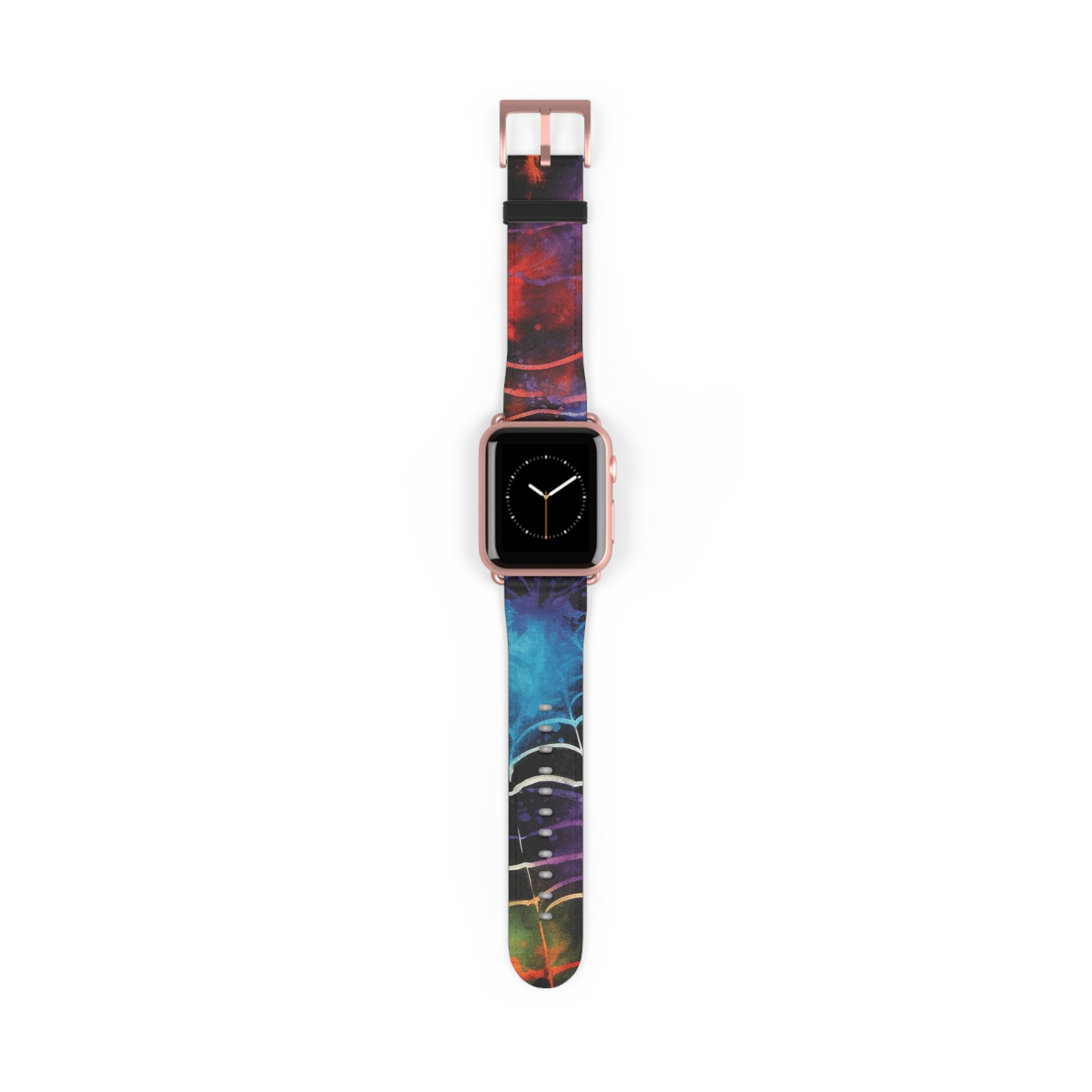 Spider Web Tie Dye II Watch Band, Artsulli - Art is Long, Life is Short, Accessories, Size, 38 - 41 mm, Color, Rose Gold Matte, , , 23431541260447889467