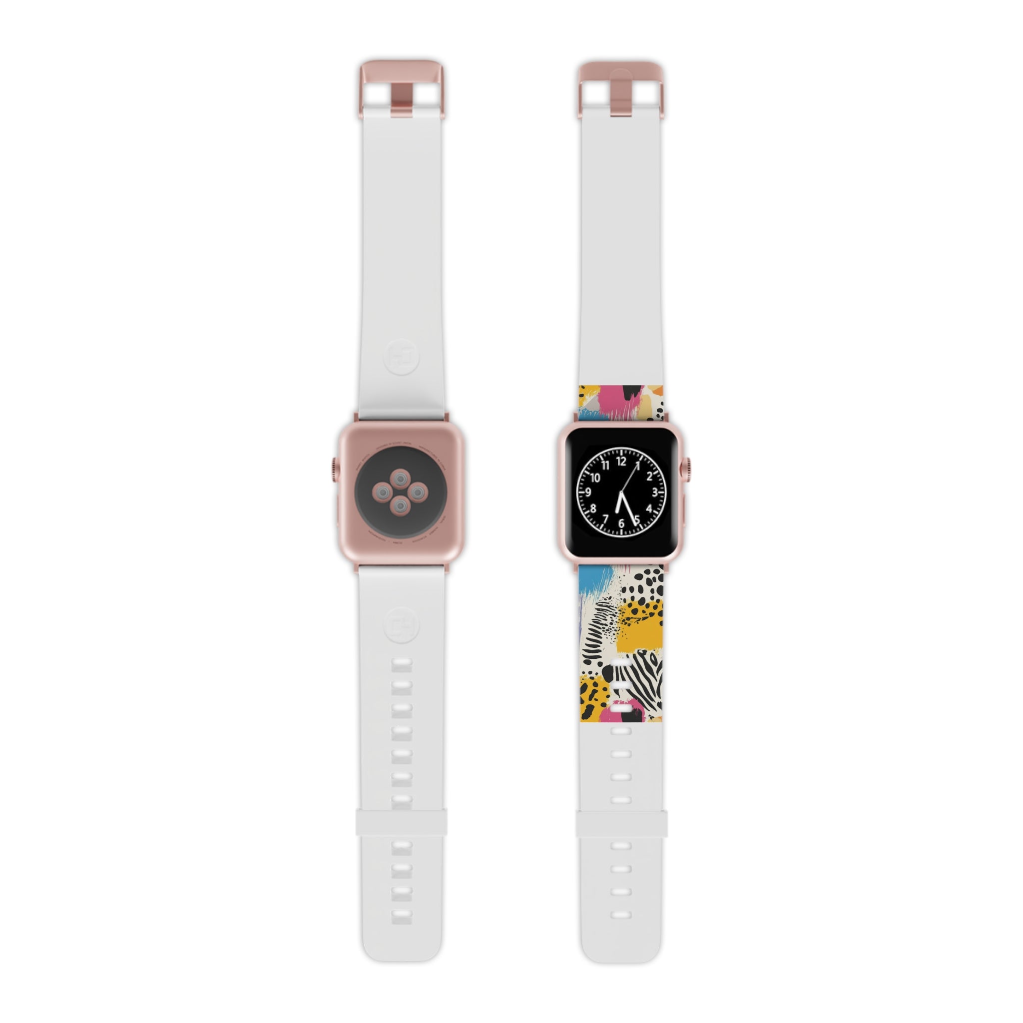 Rae Zebra Rhapsody Watch Band for Apple Watch, Artsulli - Art is Long, Life is Short, Accessories, Size, 7.5'' × 0.75'' / 38 - 40 mm, Color, Rose Gold, , , 10157708328221