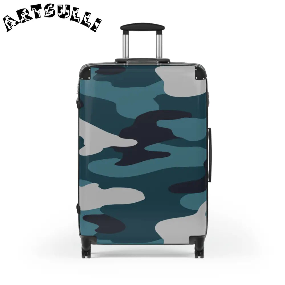 JAKKOUTTHEBXX Blue Camouflage Suitcase JAKKOUTTHEBXX Artsulli - Art