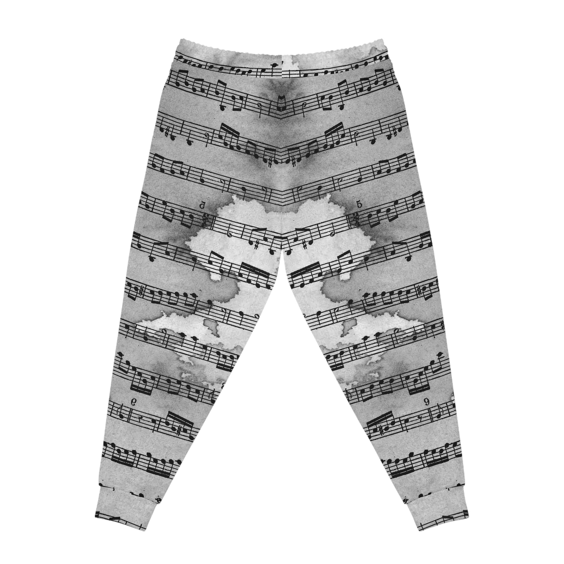 Drip Spill Type Beat Sheet Music II Black Athletic Joggers (AOP), Artsulli - Art is Long, Life is Short, All Over Prints, , , , , , , 