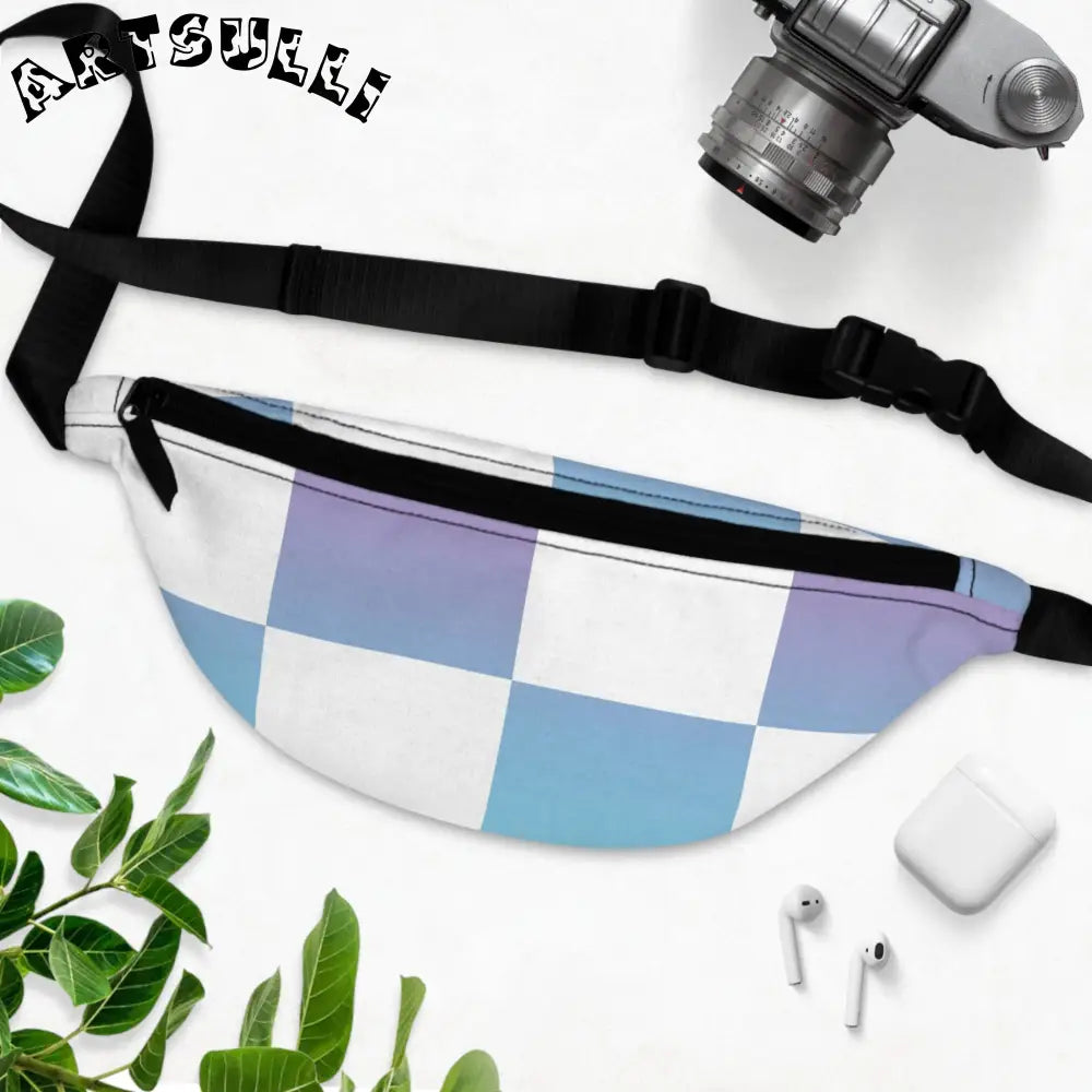 JAKKOUTTHEBXX Vaporwave Check Fanny Pack JAKKOUTTHEBXX Artsulli