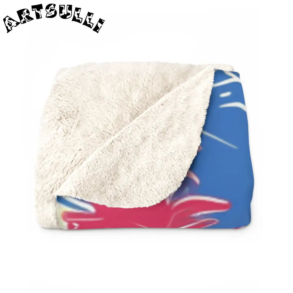 JAKKOUTTHEBXX Tropical Floral Cozy Fleece Blanket - JAKKOUTTHEBXX