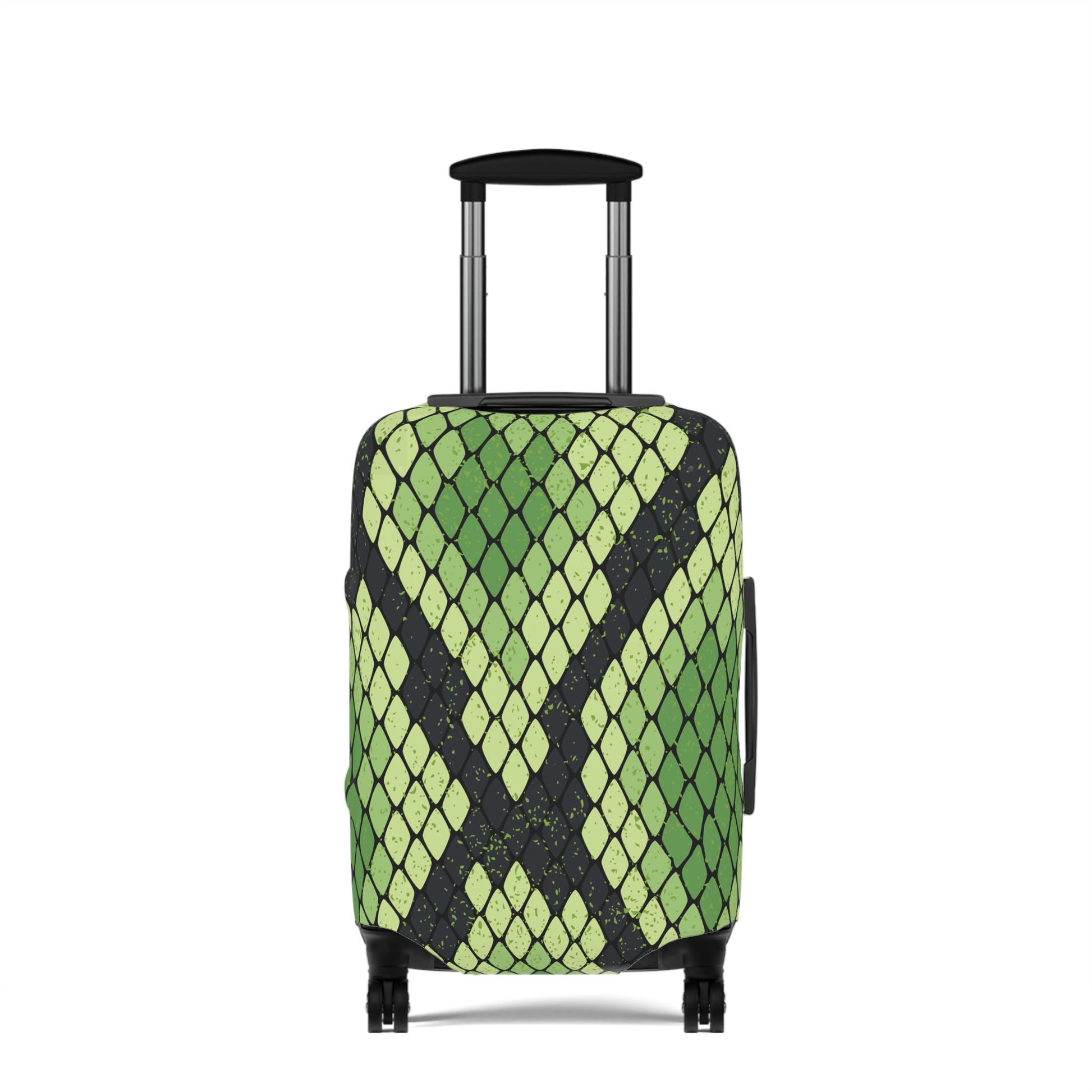 Snake Skin Green and Black Luggage Cover, Artsulli - Art is Long, Life is Short, Accessories, Size, 21'' × 14'', , , , , 11189115932971