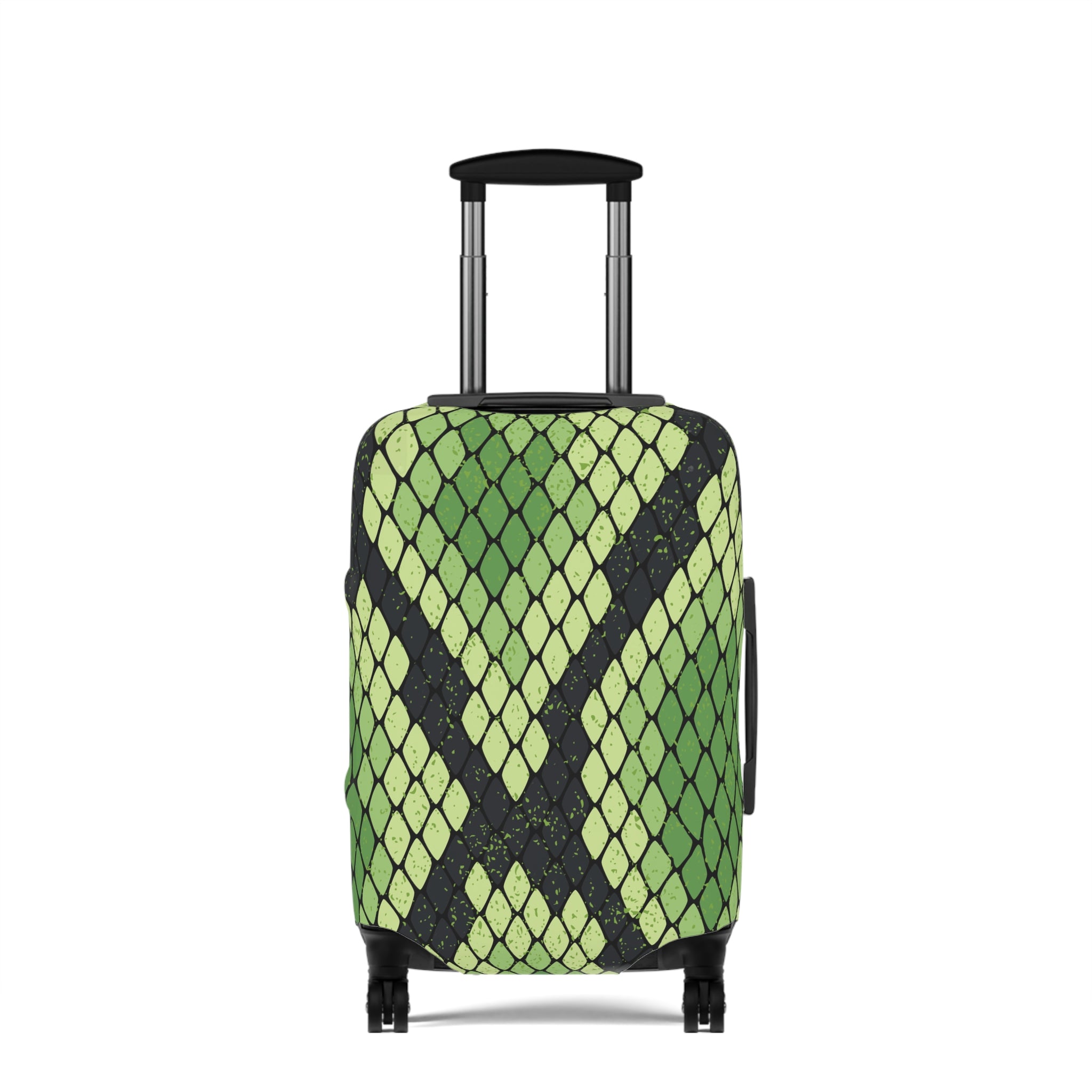 Snake Skin Green and Black Luggage Cover, Artsulli - Art is Long, Life is Short, Accessories, Size, 21'' × 14'', , , , , 11189115932971