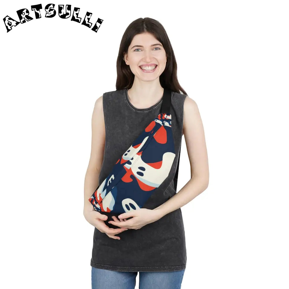 JAKKOUTTHEBXX Camo Ghosts Large Fanny Pack JAKKOUTTHEBXX Artsulli