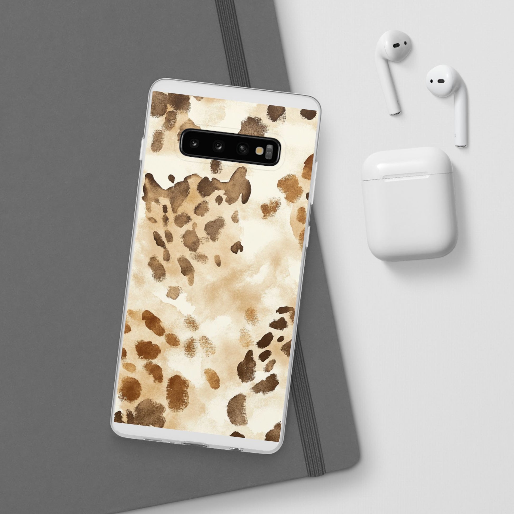 Brown and Beige Watercolor Dalmatian Phone Case, Artsulli - Art is Long, Life is Short, Phone Case, , , , , , , 