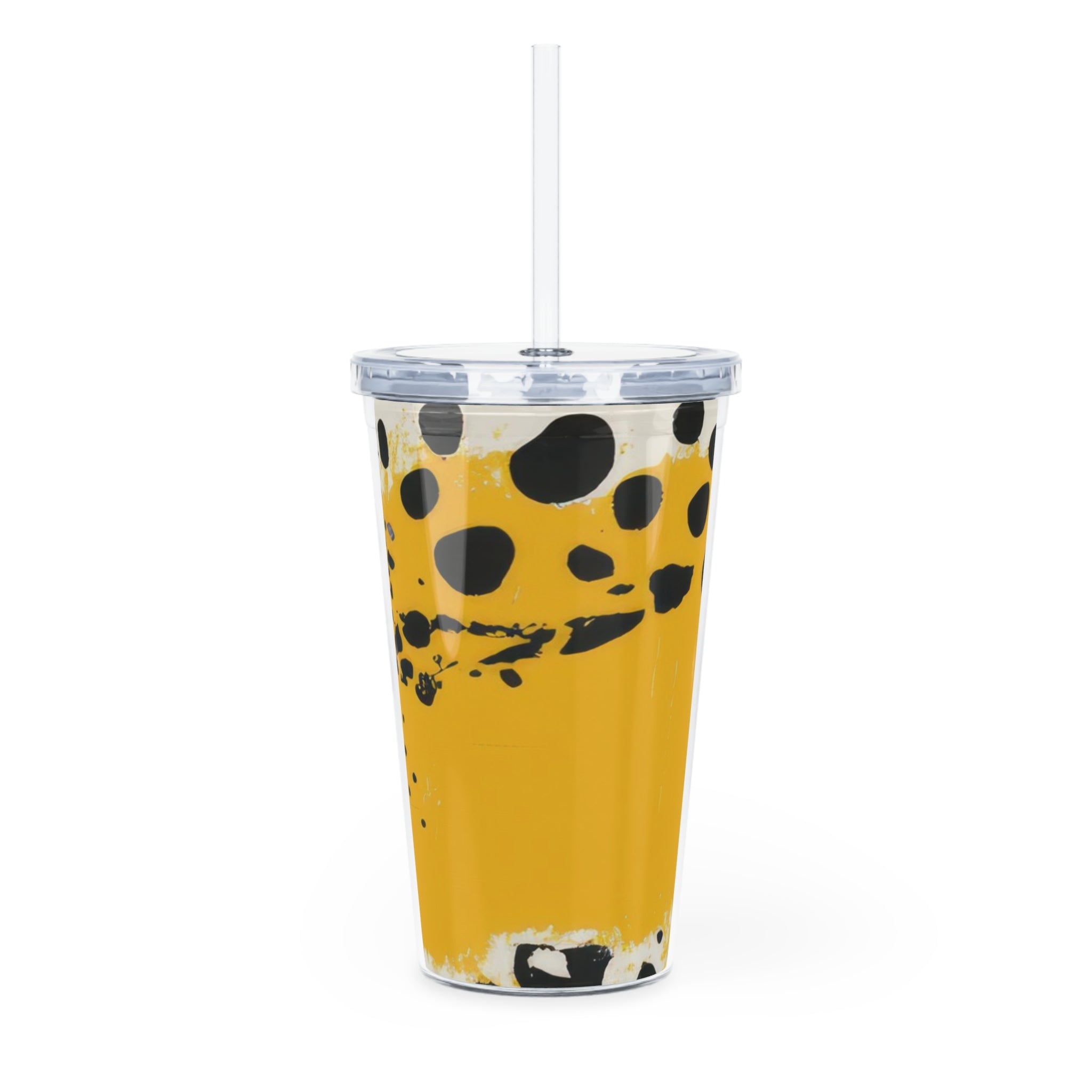 Rae Zebra Rhapsody Plastic Tumbler with Straw, Artsulli - Art is Long, Life is Short, Mug, , , , , , , 