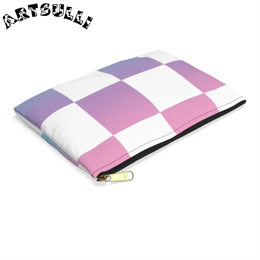 JAKKOUTTHEBXX Vaporwave Check Accessory Pouch JAKKOUTTHEBXX Artsulli