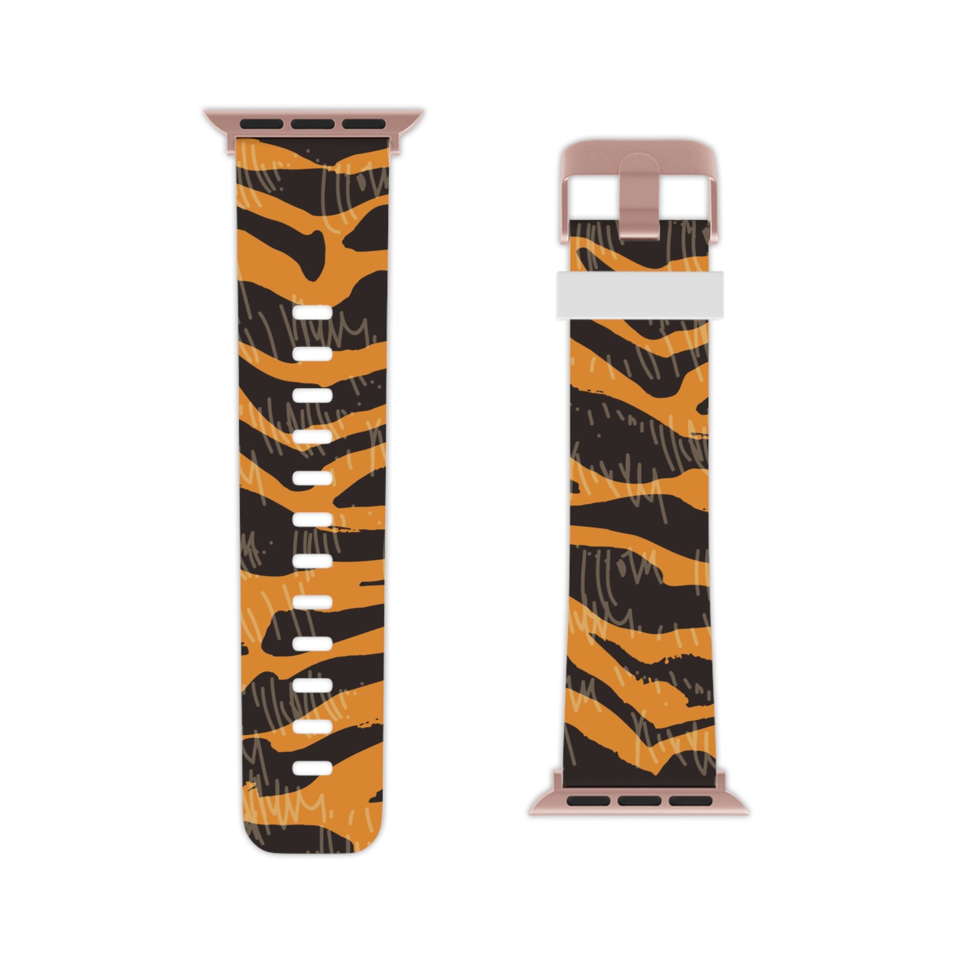 Tiger Scratches Orange & Black Watch Band for Apple Watch, Artsulli - Art is Long, Life is Short, Accessories, , , , , , , 