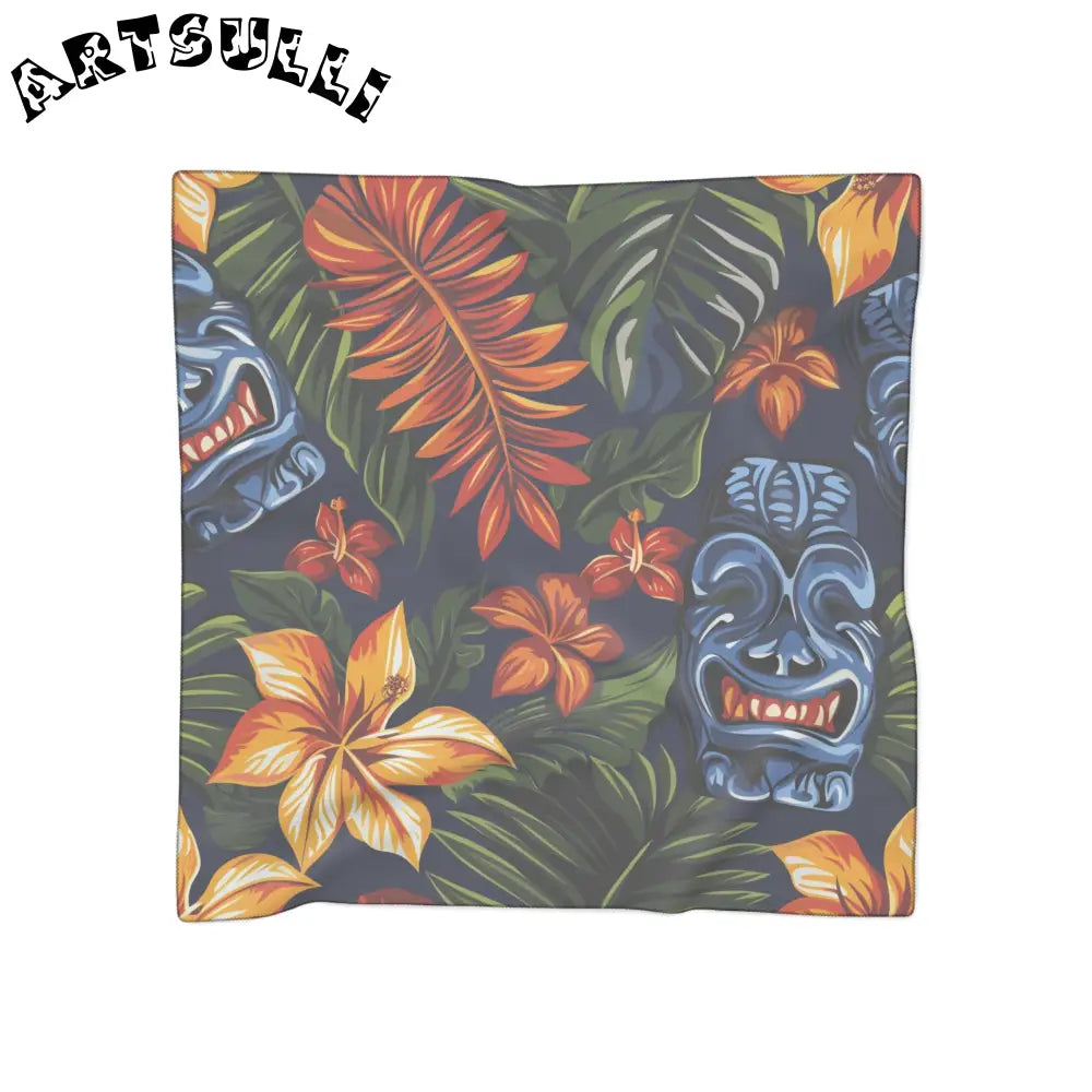JAKKOUTTHEBXX Tropical Tiki Floral Sheer Scarf 2025