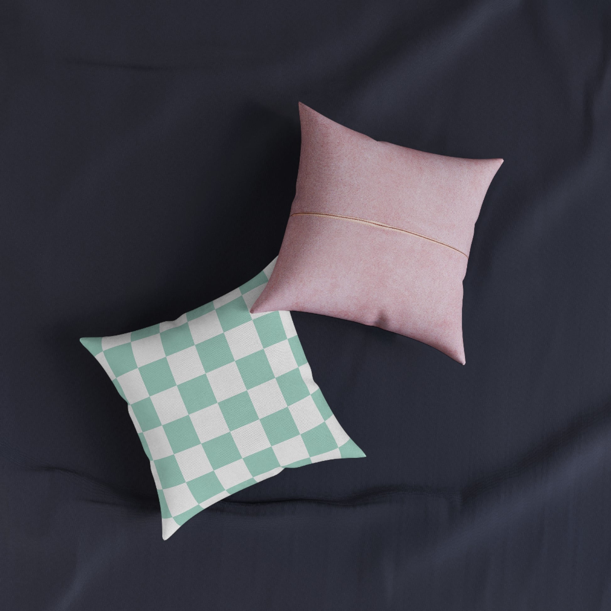 Chessboard Square Pillow - Pink Back, Artsulli - Art is Long, Life is Short, Home Decor, , , , , , , 