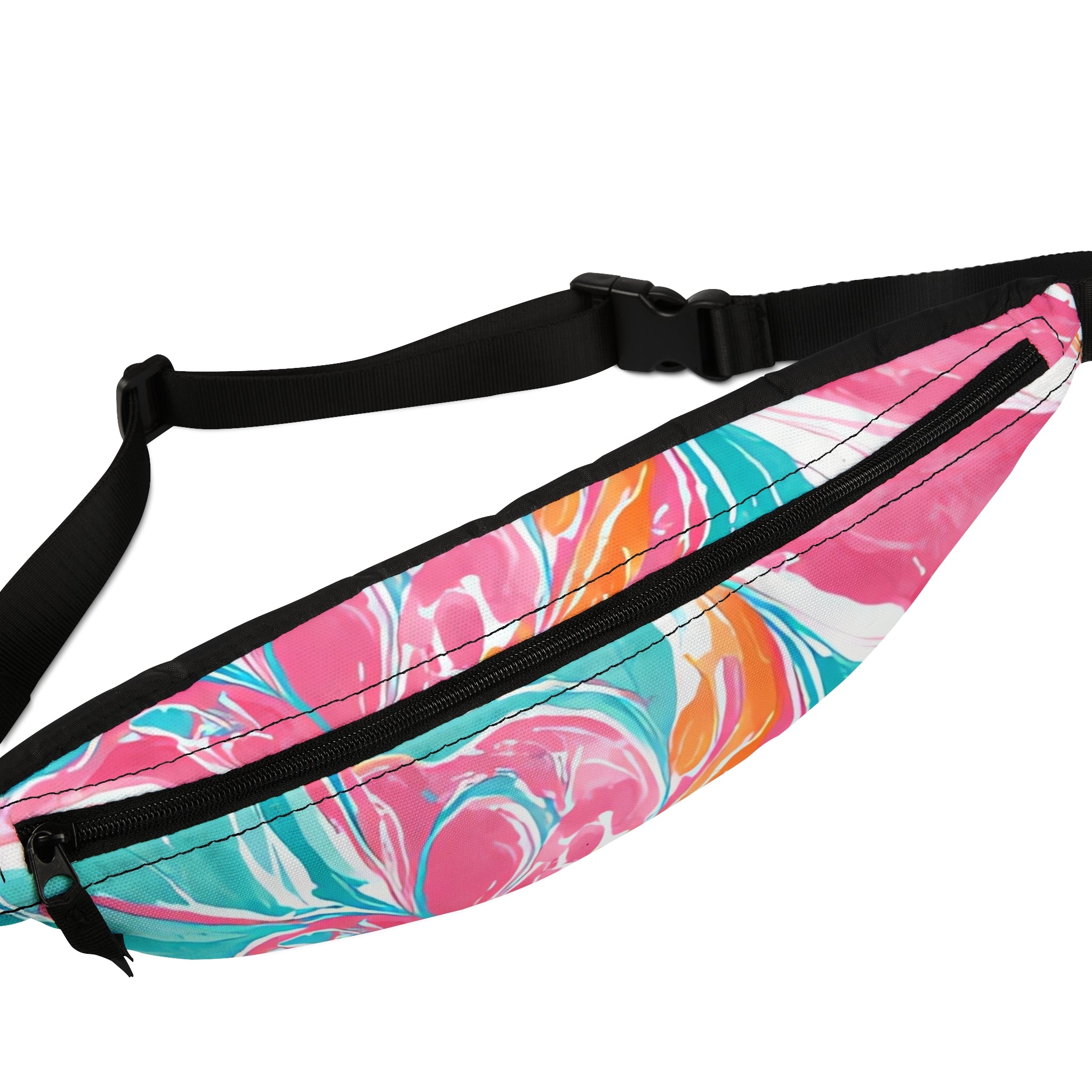 Liquid Pastel Spill Multi-Color Fanny Pack, Artsulli - Art is Long, Life is Short, Bags, , , , , , , 