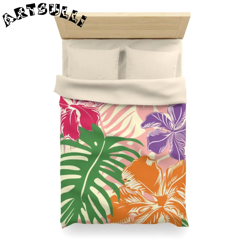 JAKKOUTTHEBXX Tropical Floral High Quality Duvet Cover 2025