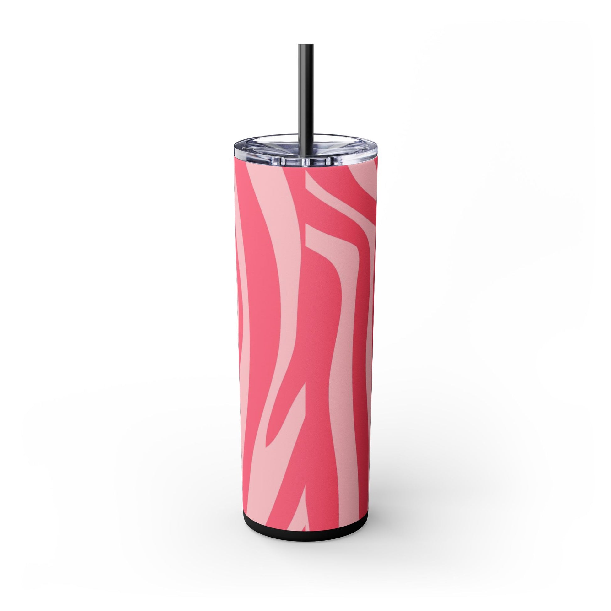 Nagels Pink Zebra Skinny Tumbler with Straw, 20oz, Artsulli - Art is Long, Life is Short, Mug, , , , , , , 