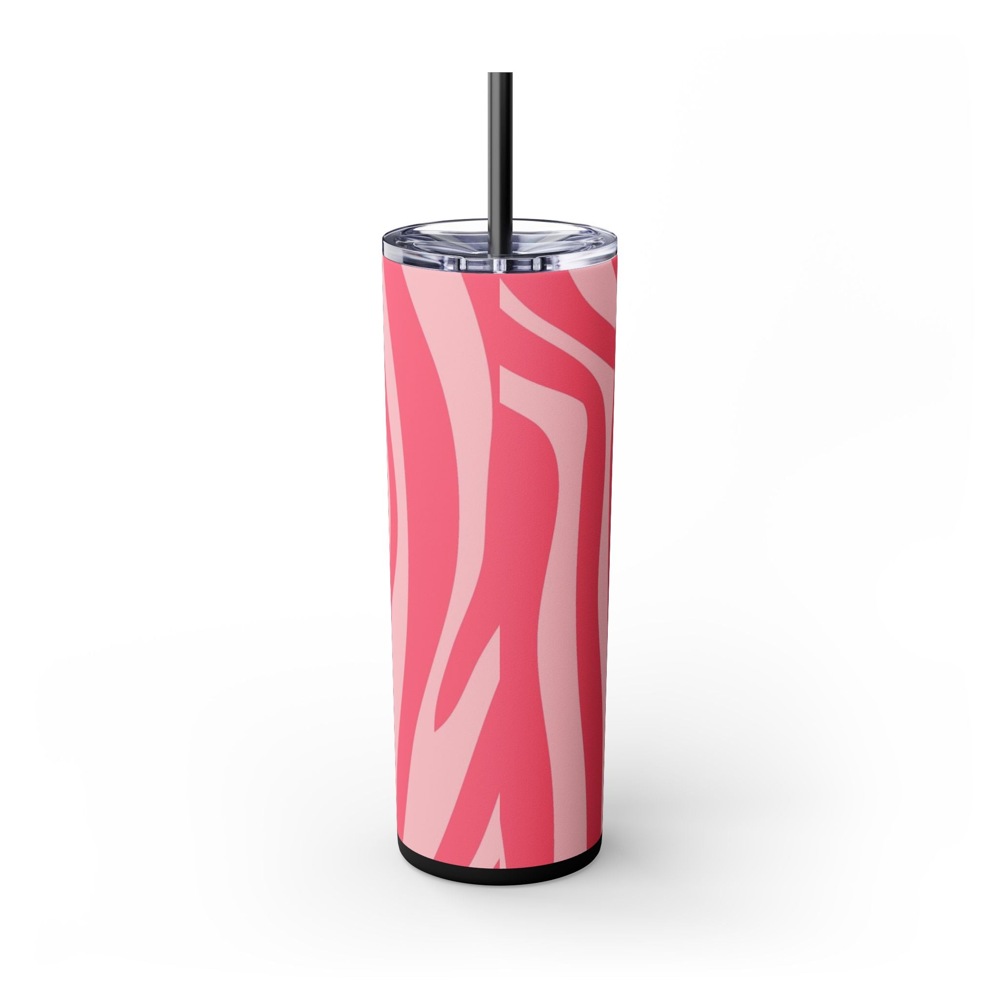 Nagels Pink Zebra Skinny Tumbler with Straw, 20oz, Artsulli - Art is Long, Life is Short, Mug, , , , , , , 