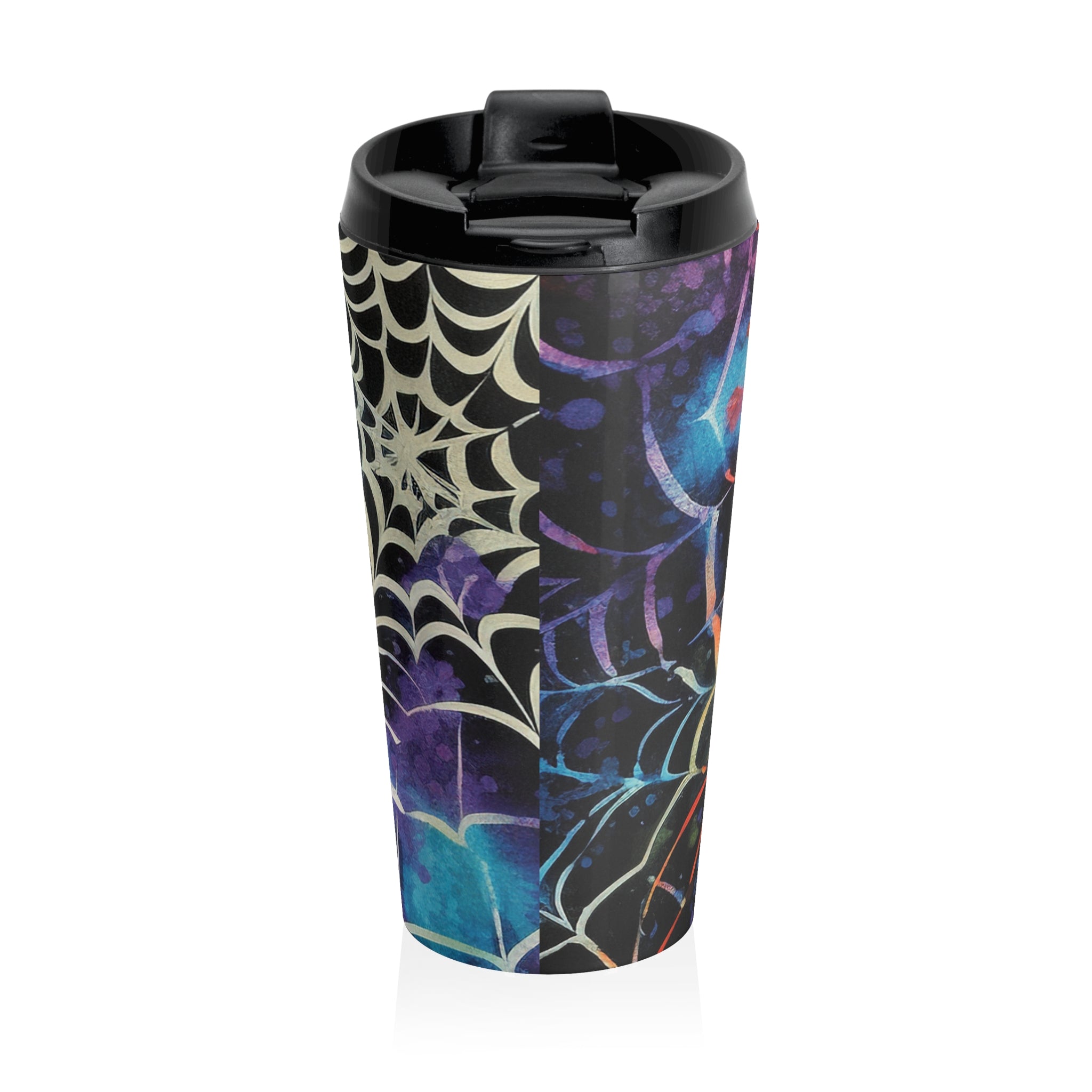 Spider Web Tie Dye Stainless Steel Travel Mug, Artsulli - Art is Long, Life is Short, Mug, , , , , , , 