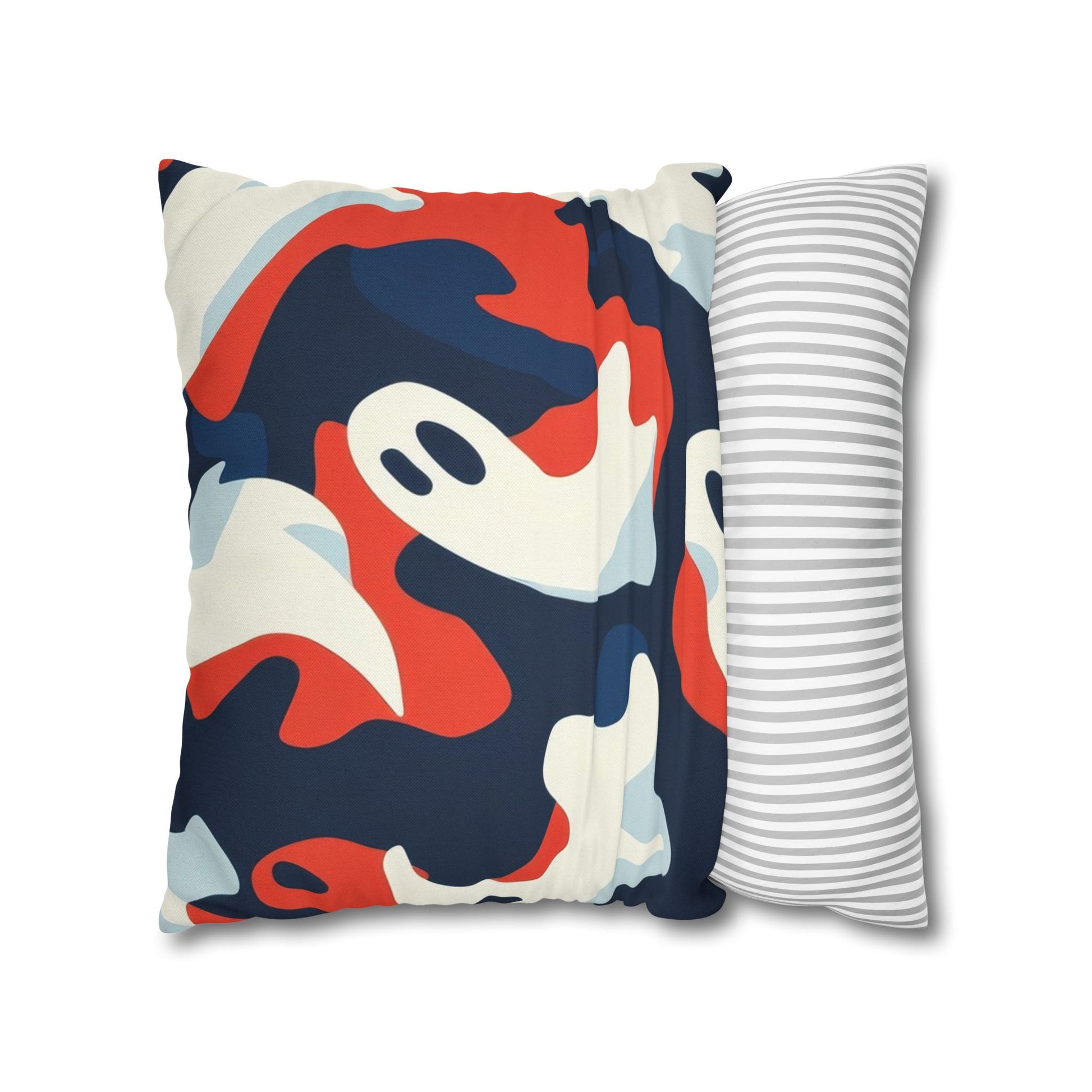 Camo Ghosts Spun Polyester Square Pillowcase, Artsulli - Art is Long, Life is Short, Home Decor, , , , , , , 