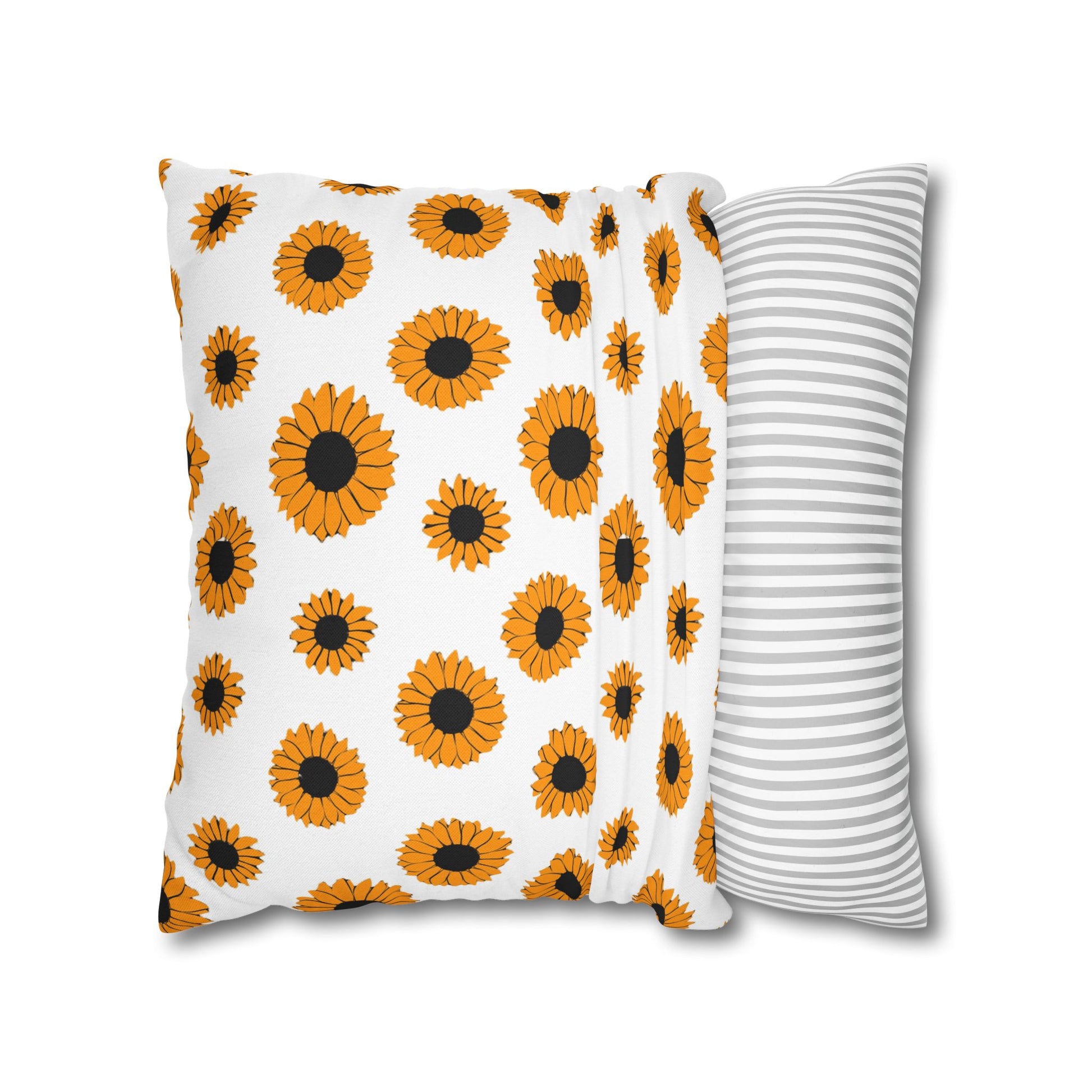 Sunflowers Spun Polyester Square Pillowcase, Artsulli - Art is Long, Life is Short, Home Decor, , , , , , , 