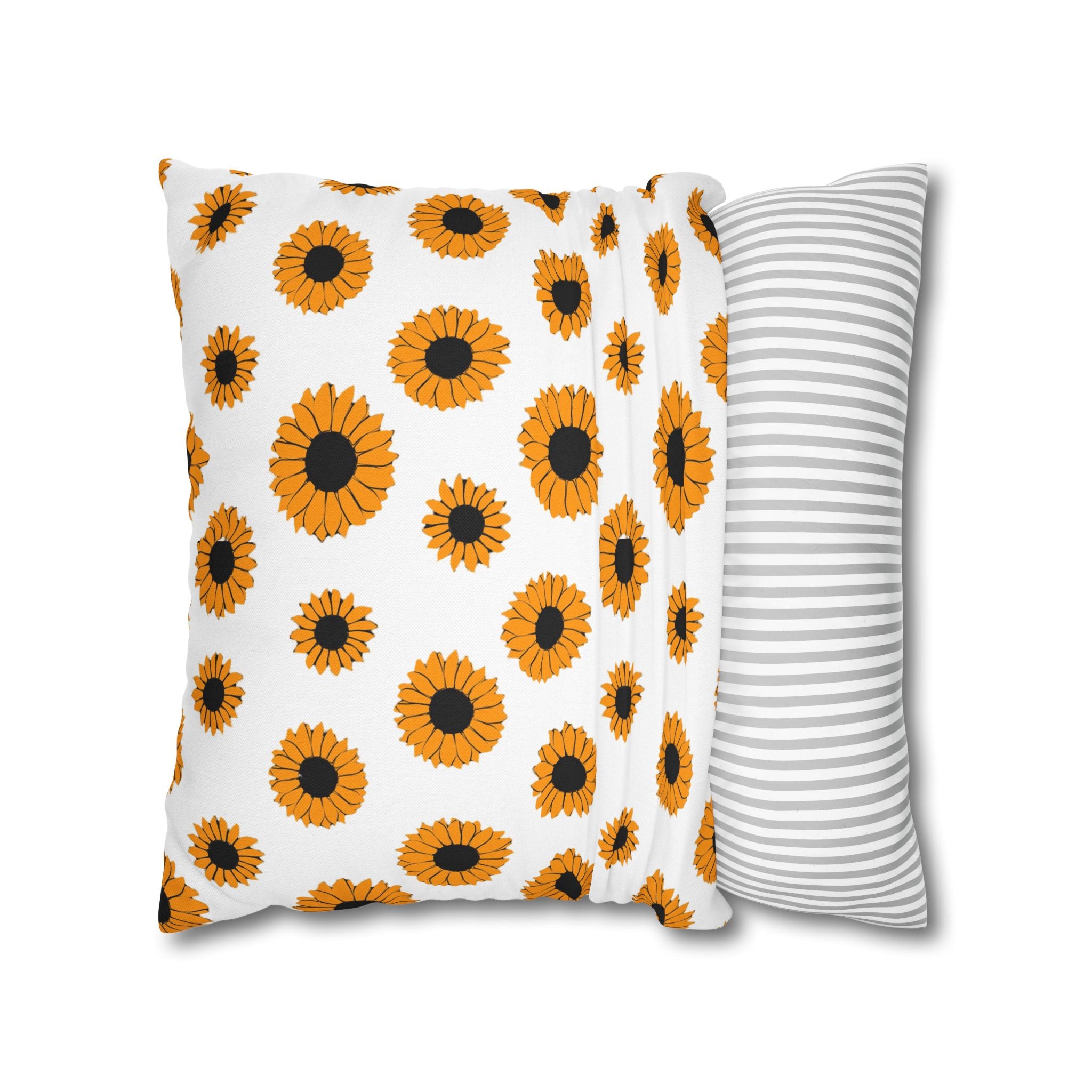 Sunflowers Spun Polyester Square Pillowcase, Artsulli - Art is Long, Life is Short, Home Decor, , , , , , , 